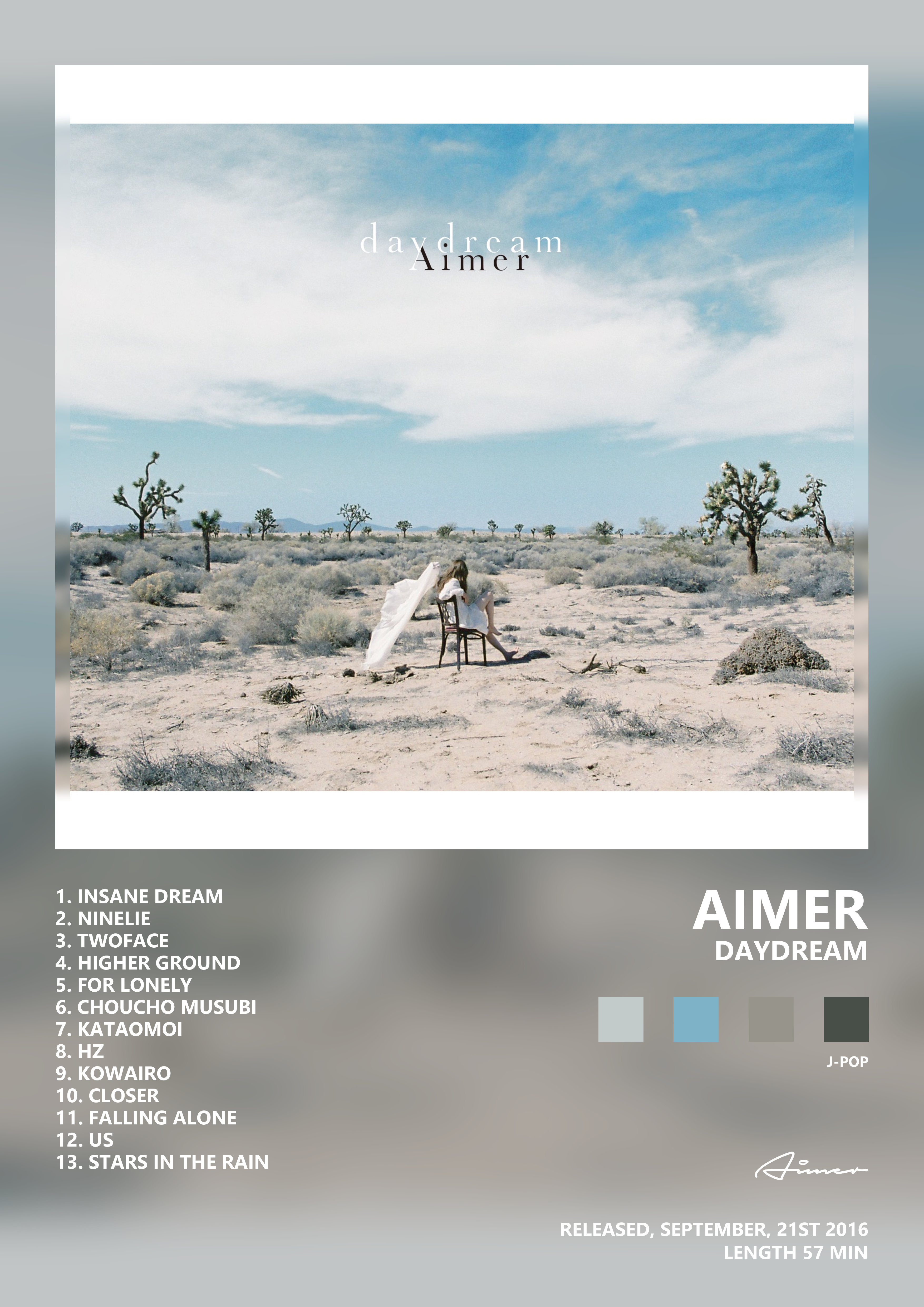 Music poster: Aimer - daydream