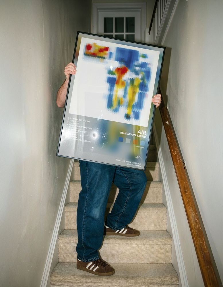 Music poster: Air - Blue Moon Safari