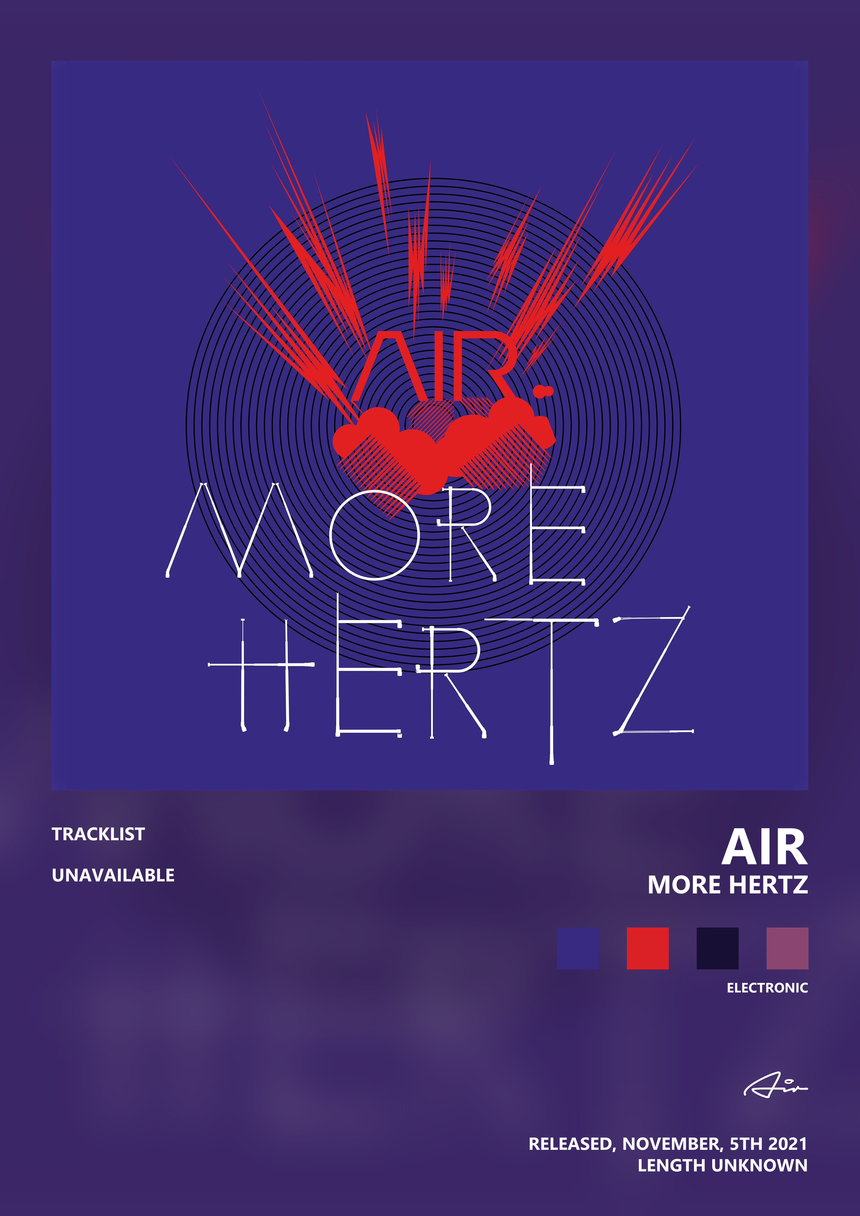 Music poster: Air - More Hertz