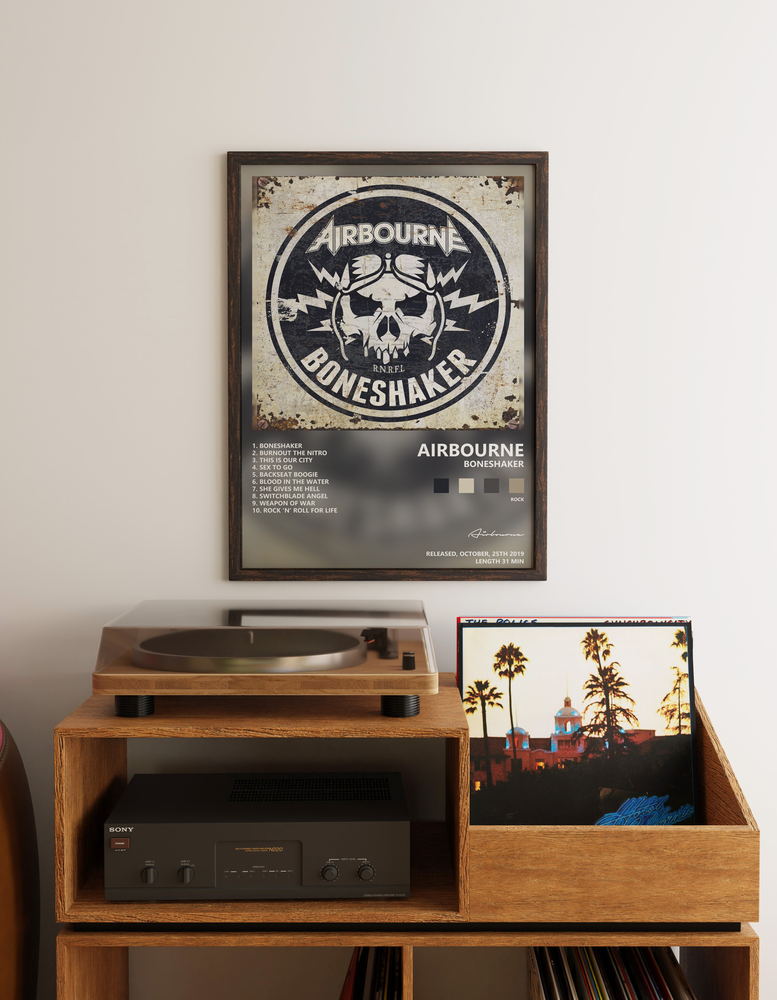 Music poster: Airbourne - Boneshaker