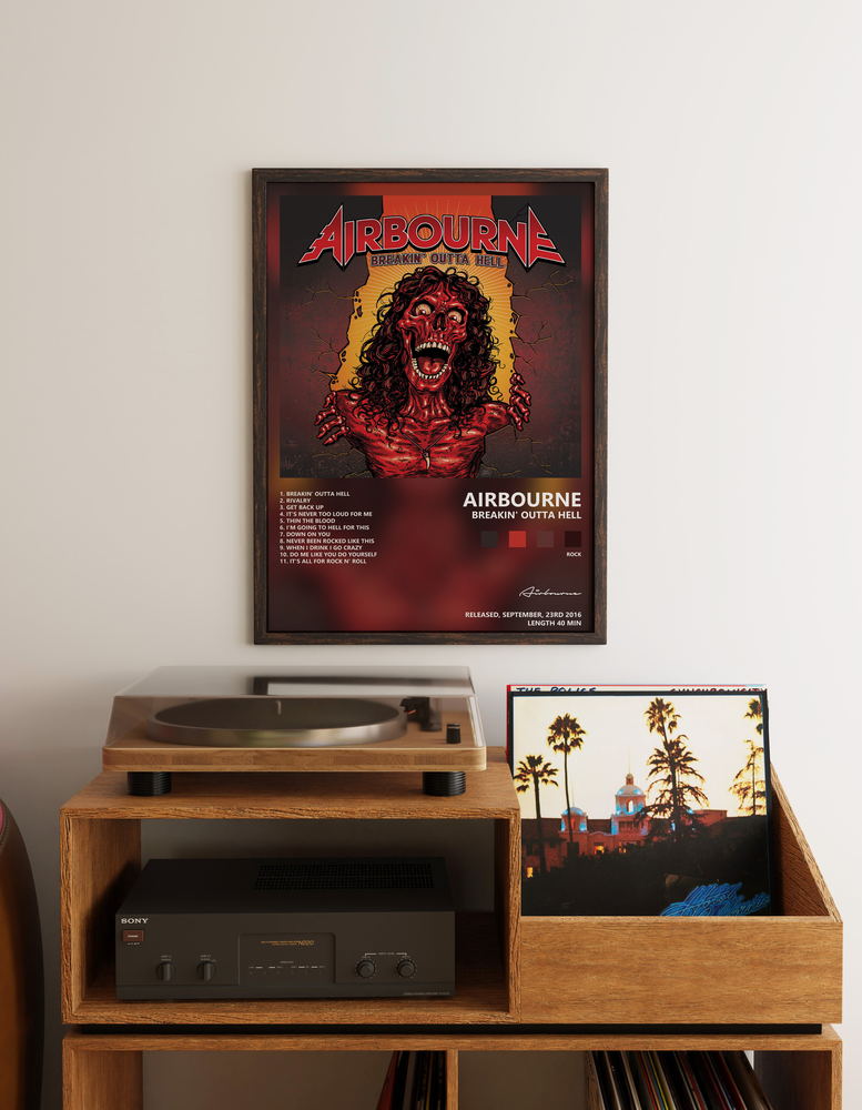 Music poster: Airbourne - Breakin Outta Hell