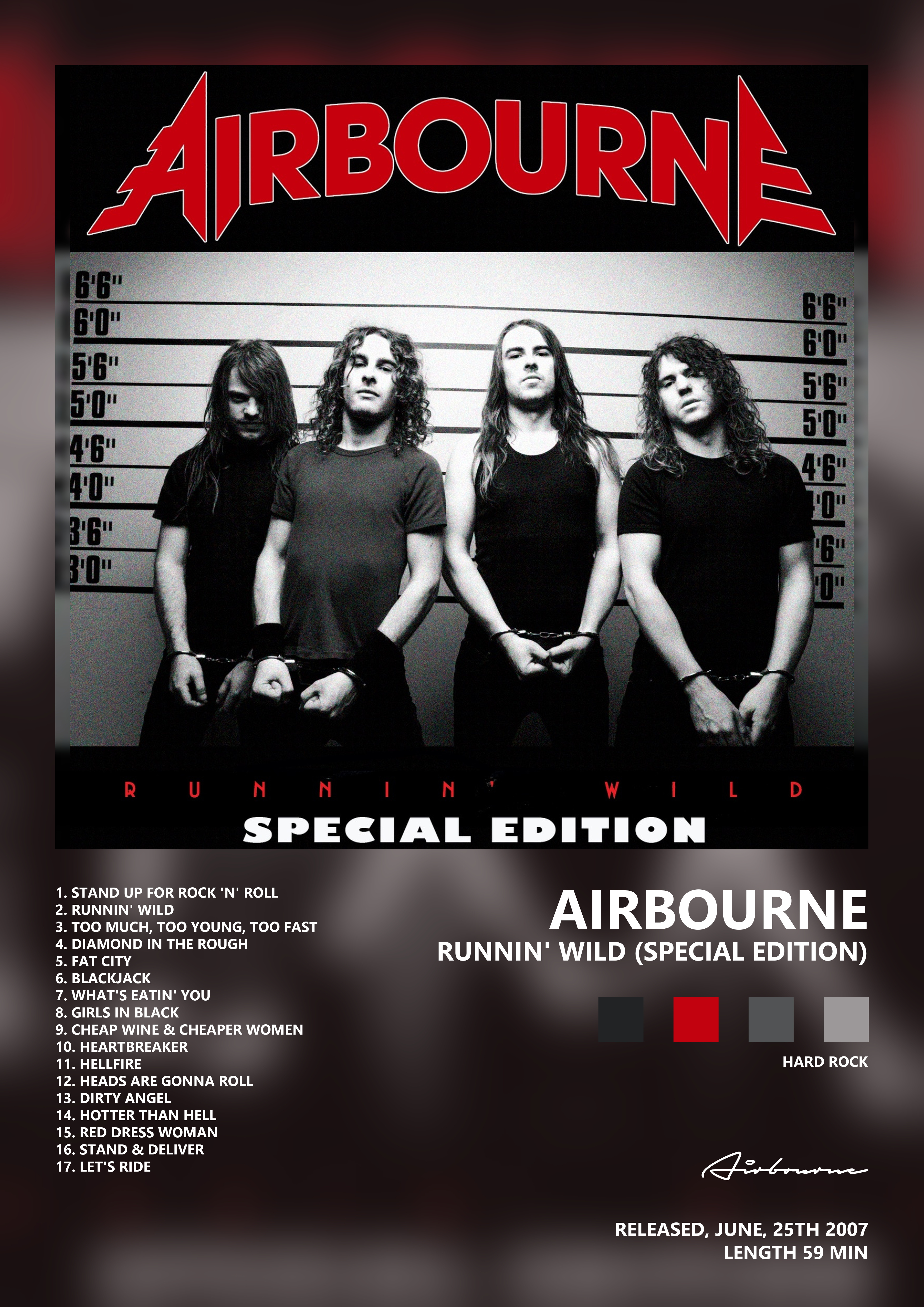 Music poster: Airbourne - Runnin Wild Special Edition