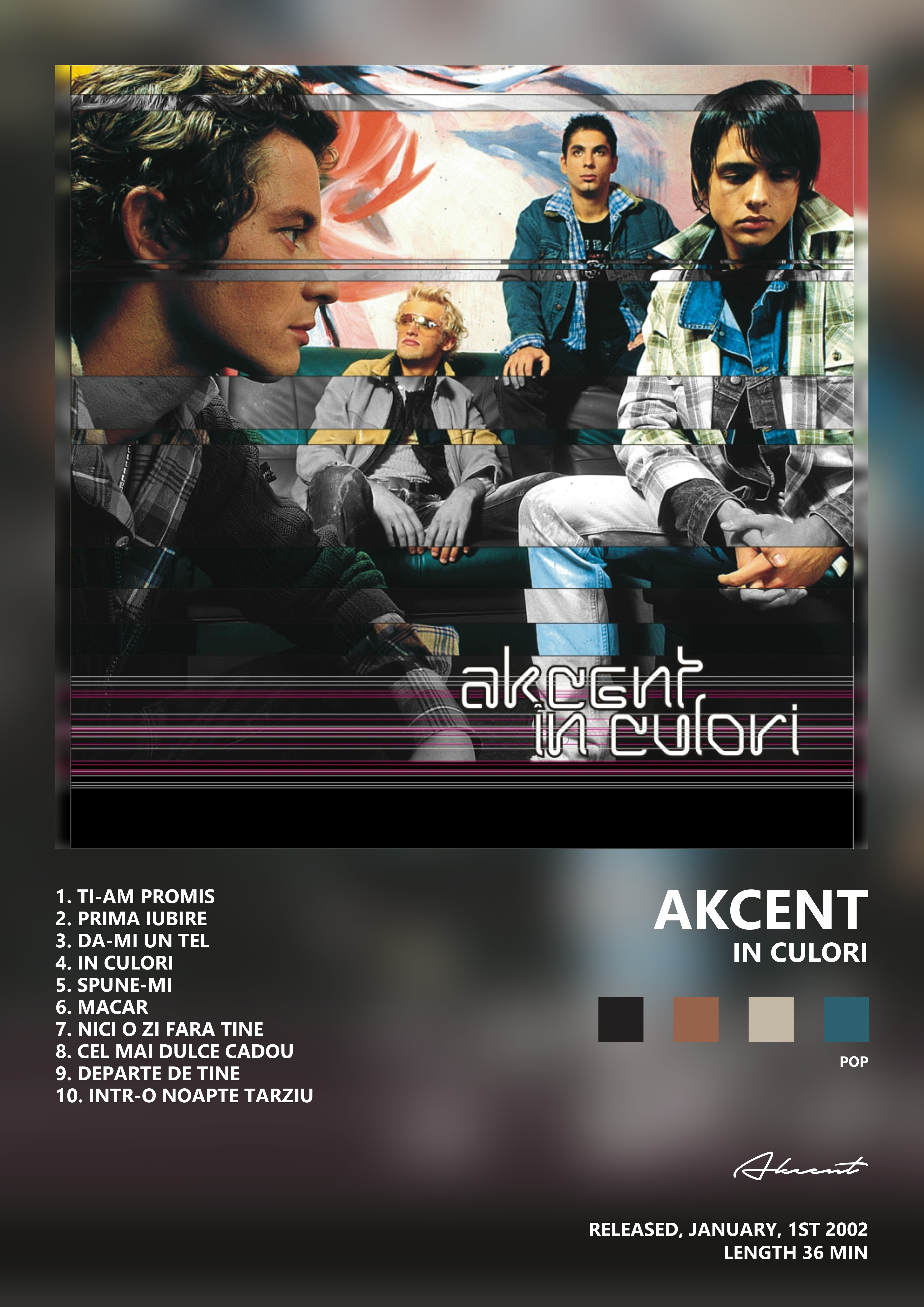Music poster: Akcent - In Culori