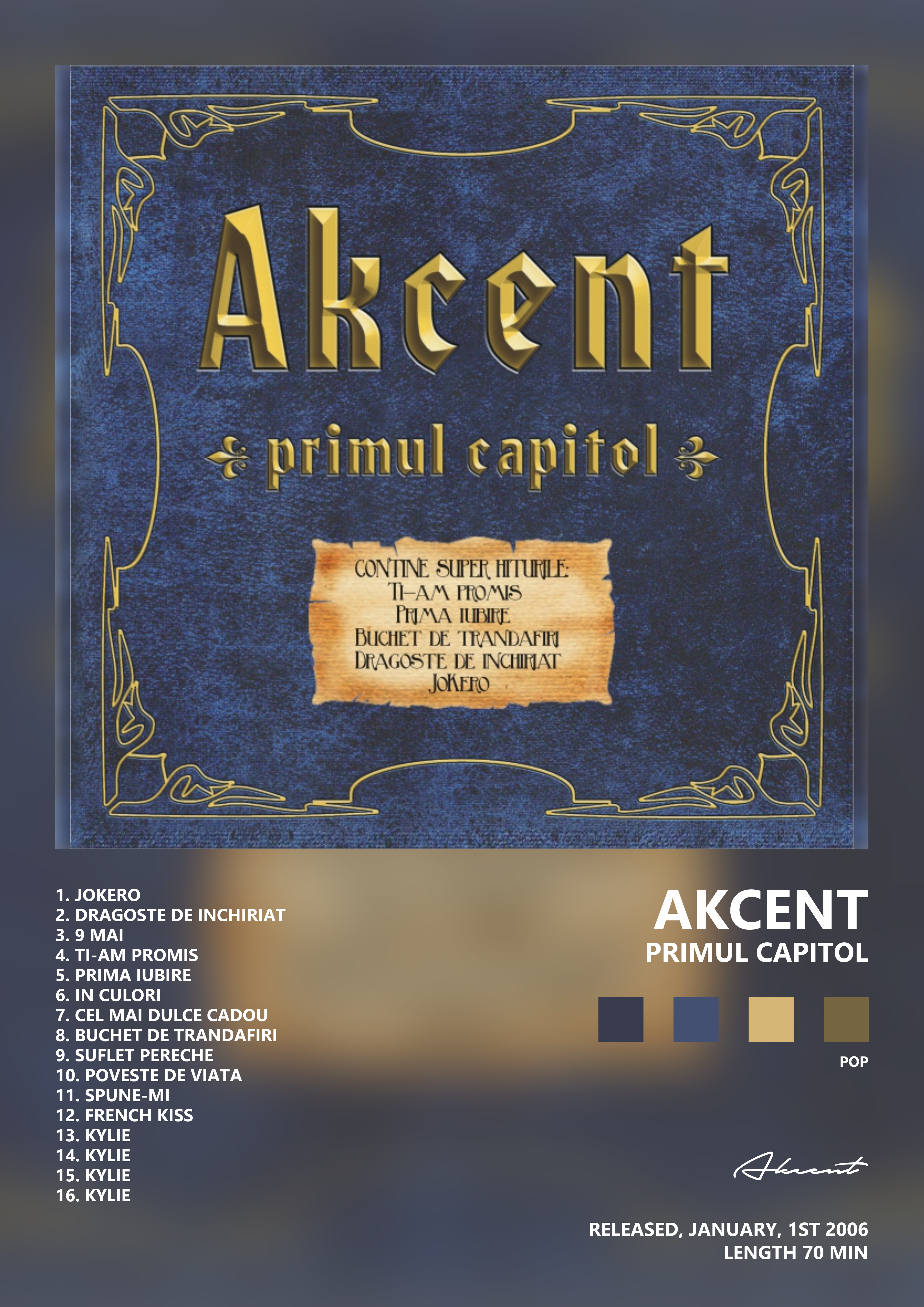 Music poster: Akcent - Primul Capitol