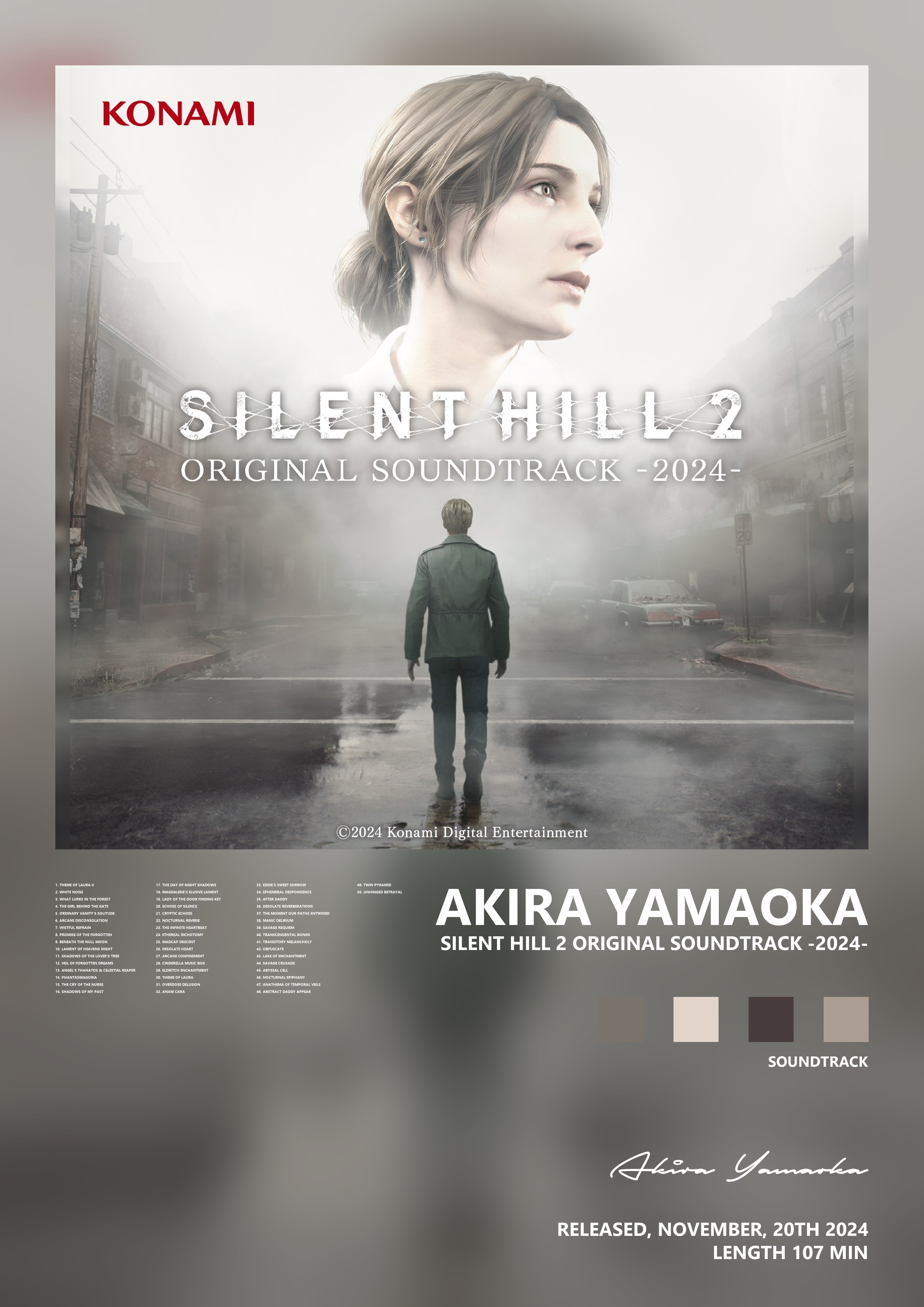 Music poster: Akira Yamaoka - SILENT HILL 2 ORIGINAL SOUNDTRACK -2024-