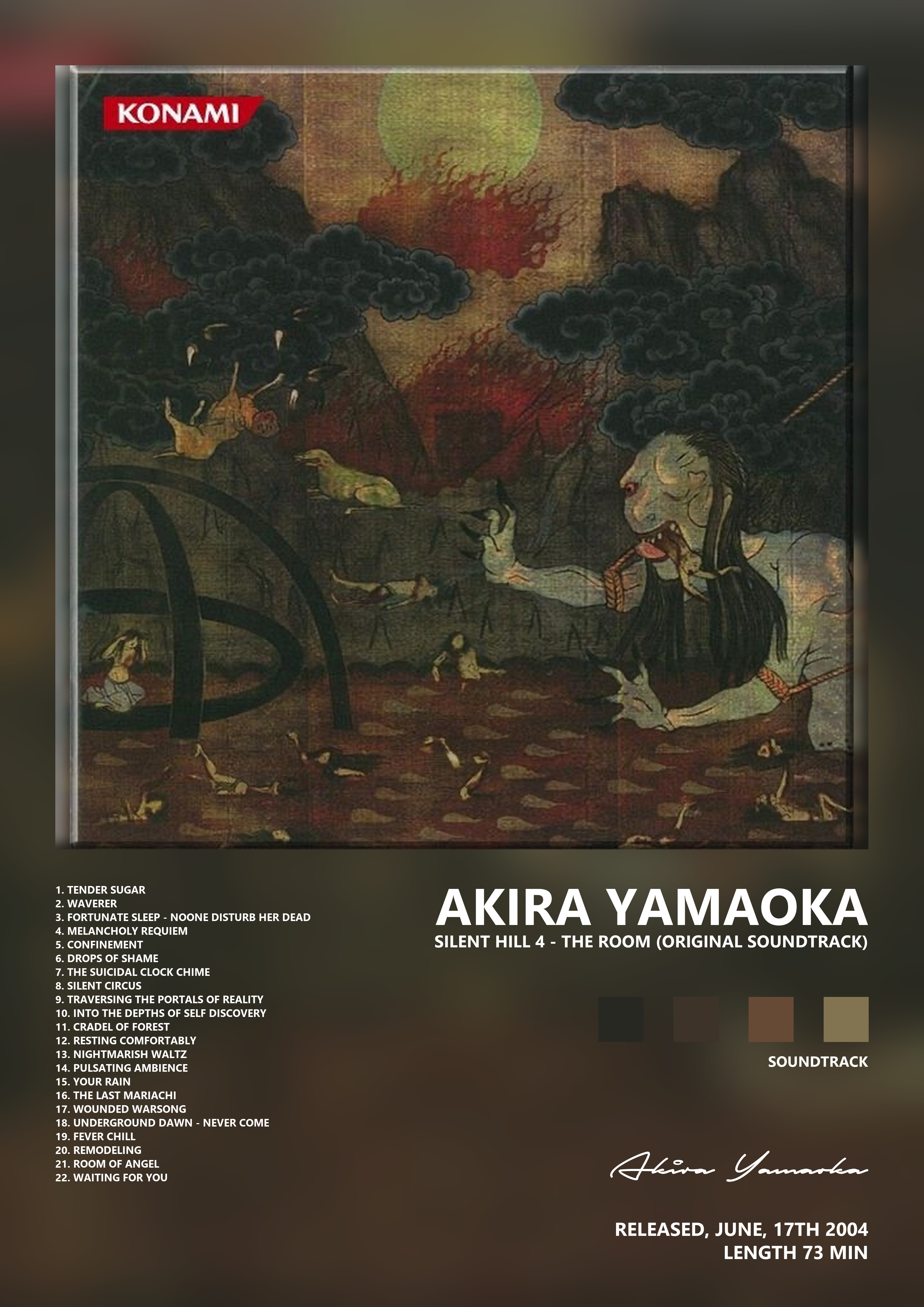 Music poster: Akira Yamaoka - Silent Hill 4 - The Room Original Soundtrack
