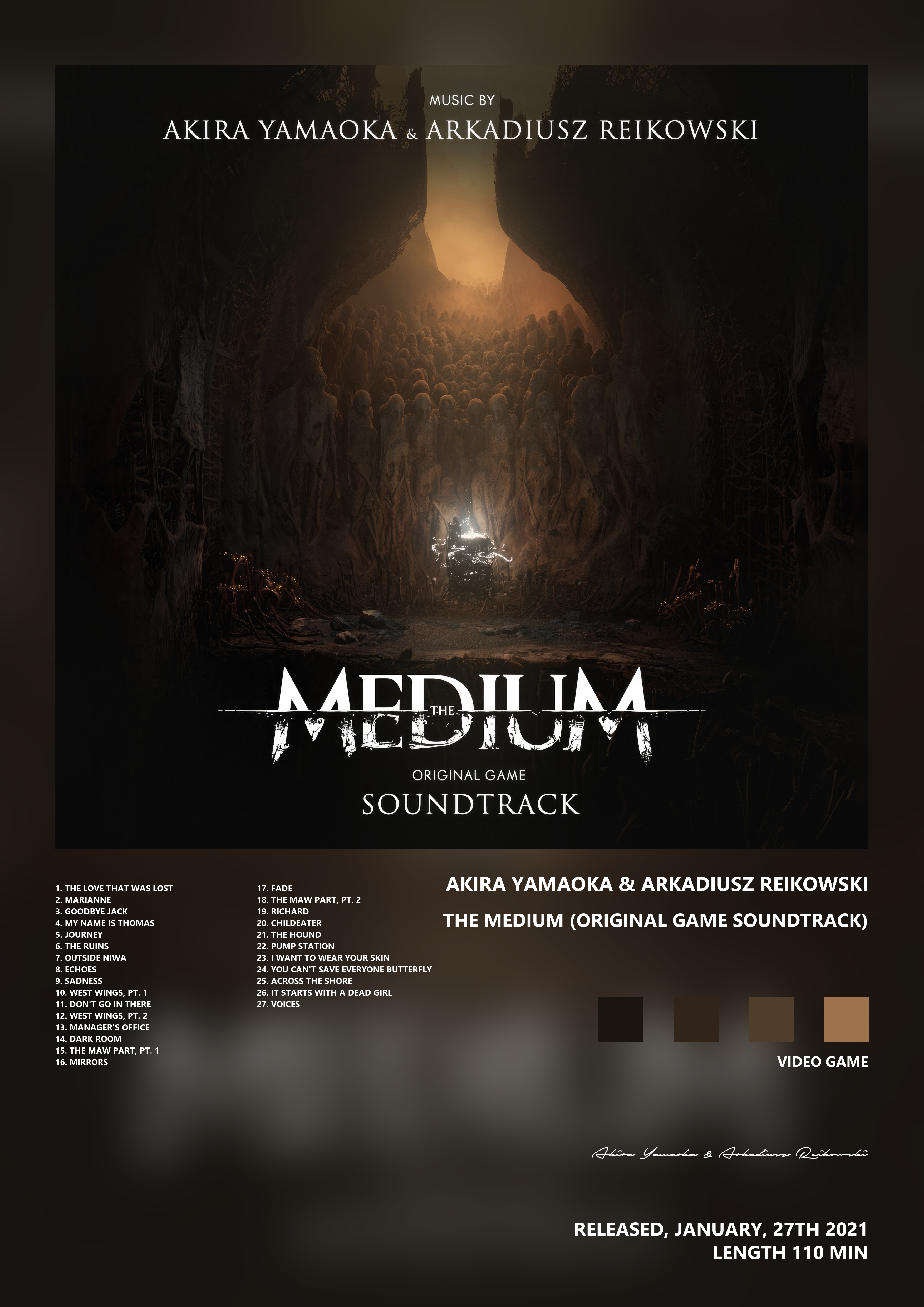Music poster: Akira Yamaoka Arkadiusz Reikowski - The Medium Original Game Soundtrack