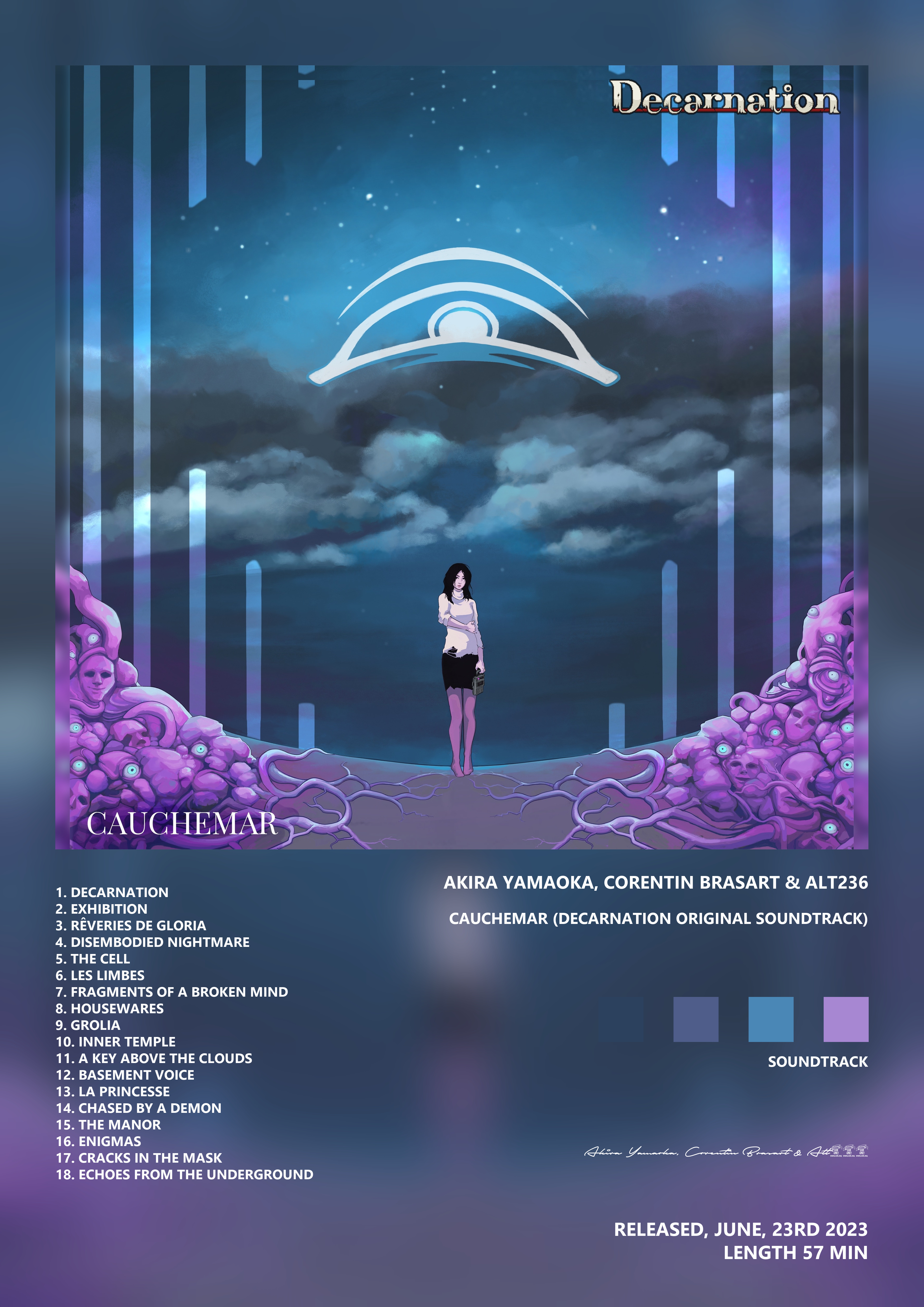Music poster: Akira Yamaoka Corentin Brasart Alt236 - Cauchemar Decarnation Original Soundtrack