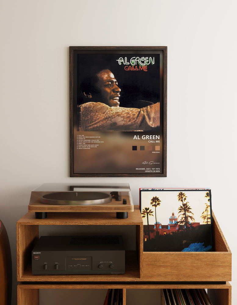 Music poster: Al Green - Call Me