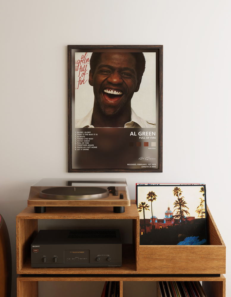 Music poster: Al Green - Full of Fire