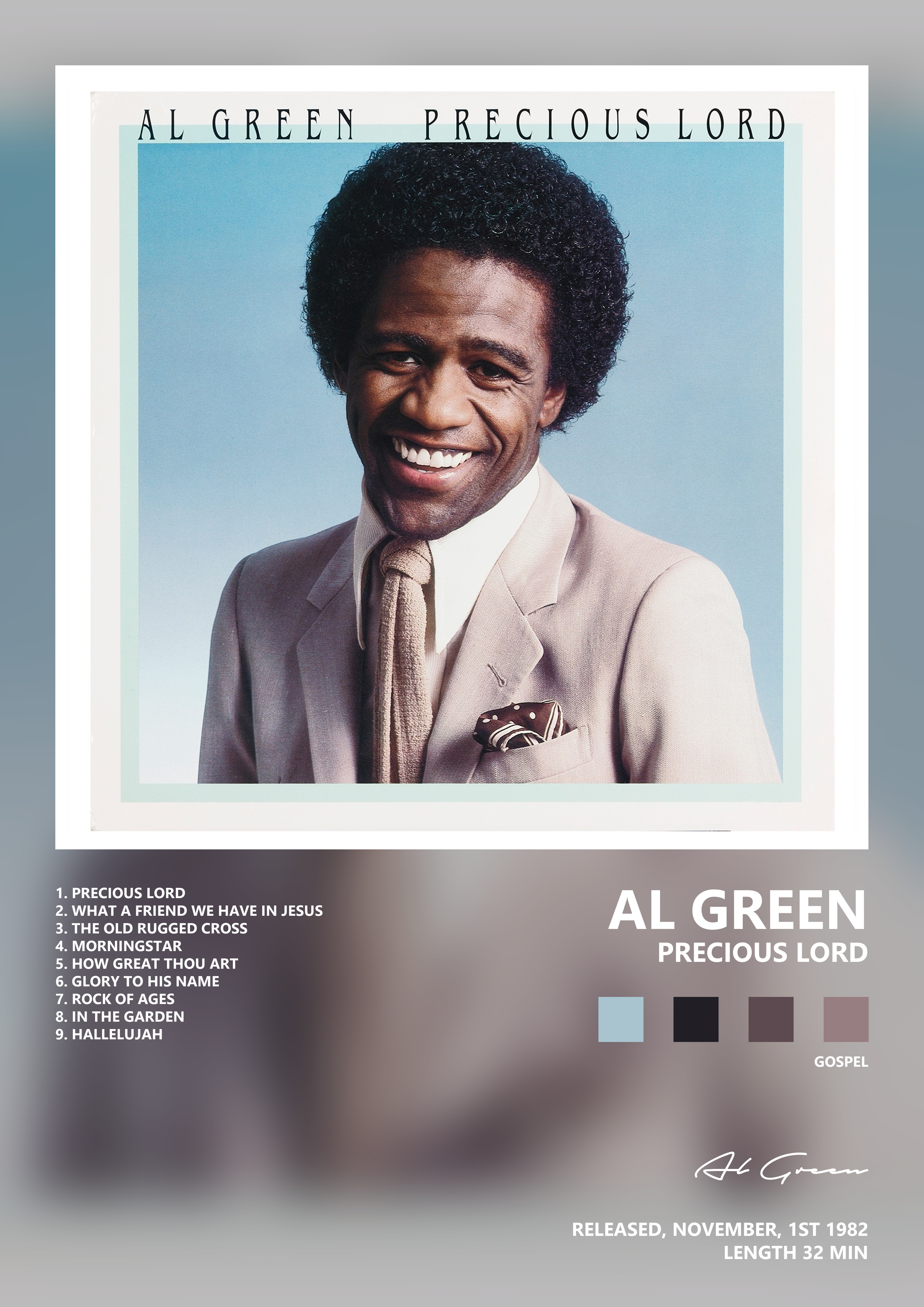 Music poster: Al Green - Precious Lord