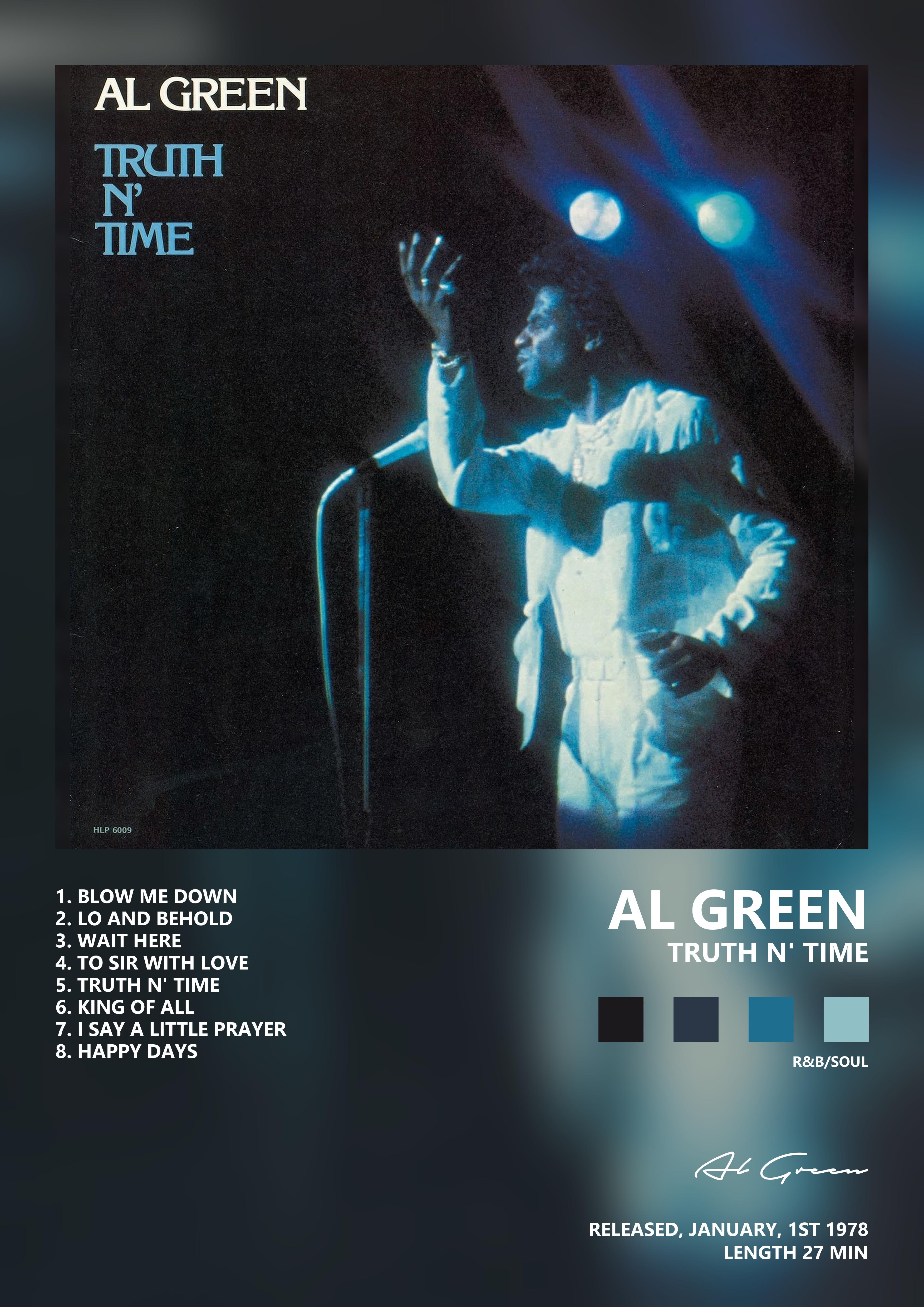 Music poster: Al Green - Truth N Time