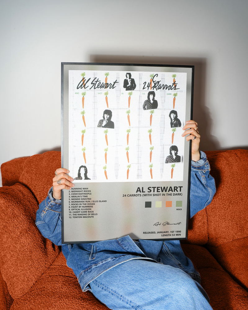 Music poster: Al Stewart - 24 Carrots with Shot In the Dark