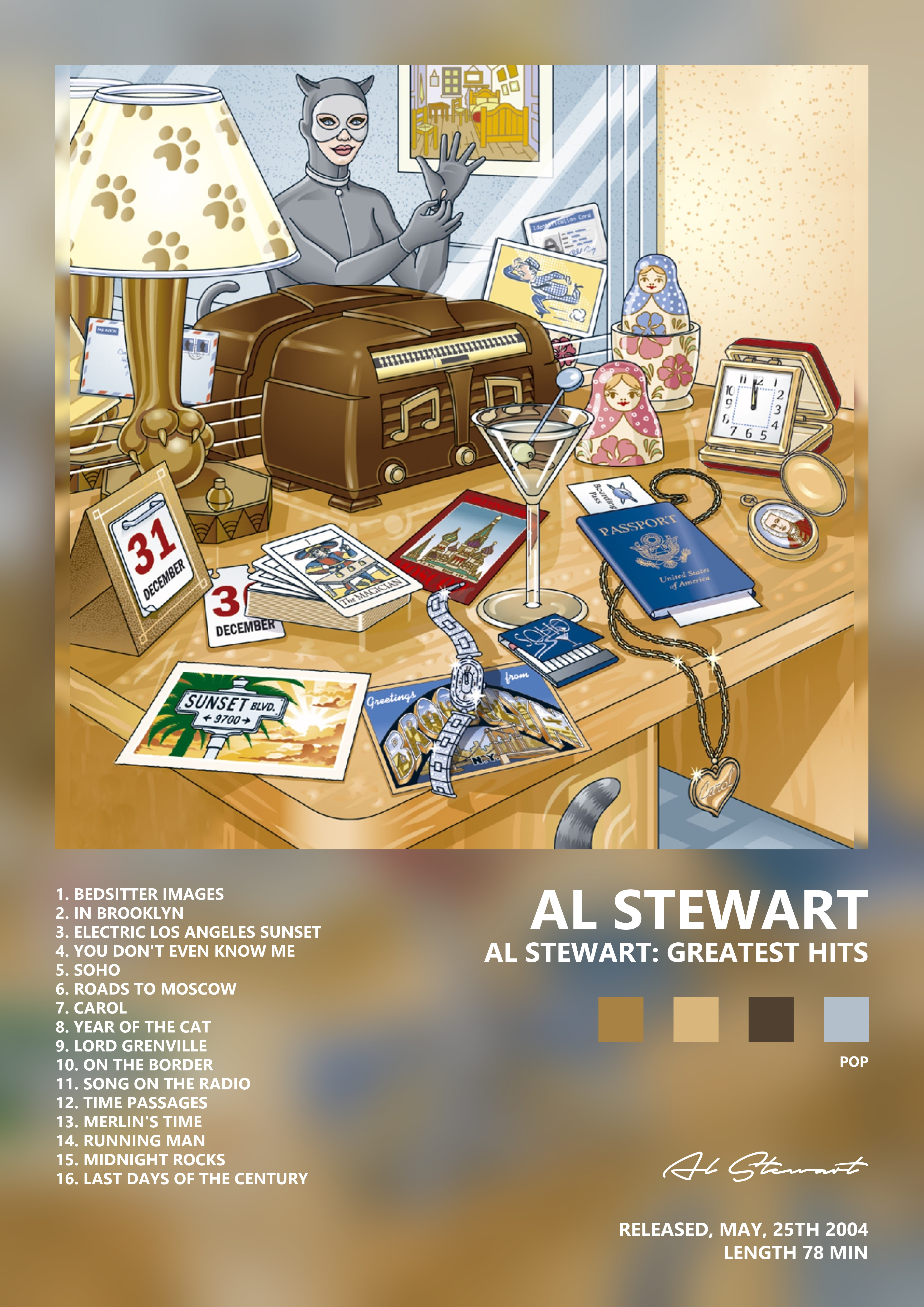 Music poster: Al Stewart - Al Stewart Greatest Hits