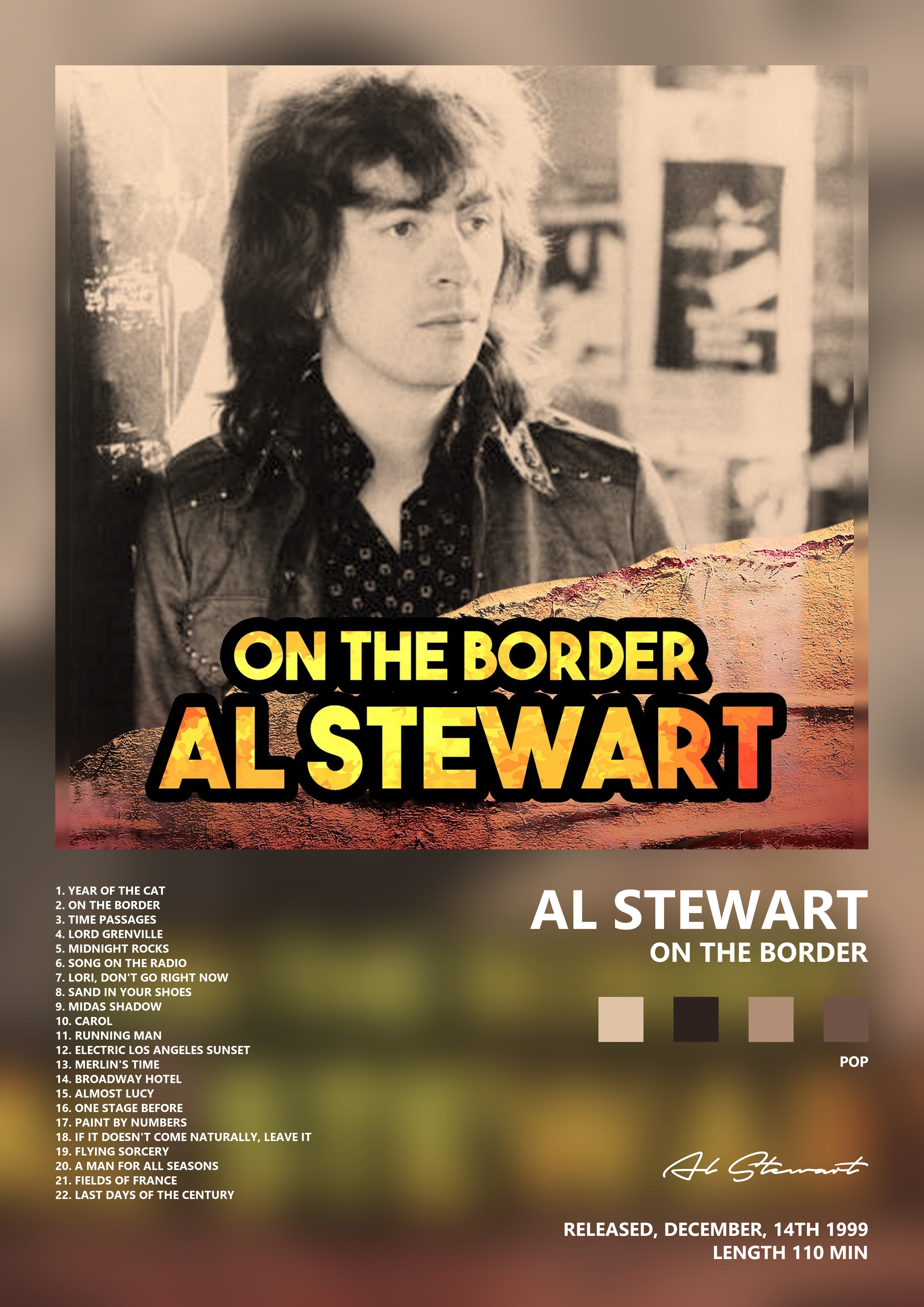 Music poster: Al Stewart - On the Border