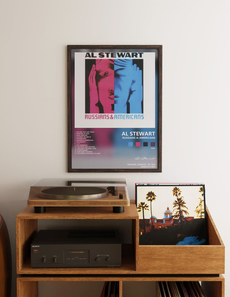 Music poster: Al Stewart - Russians Americans