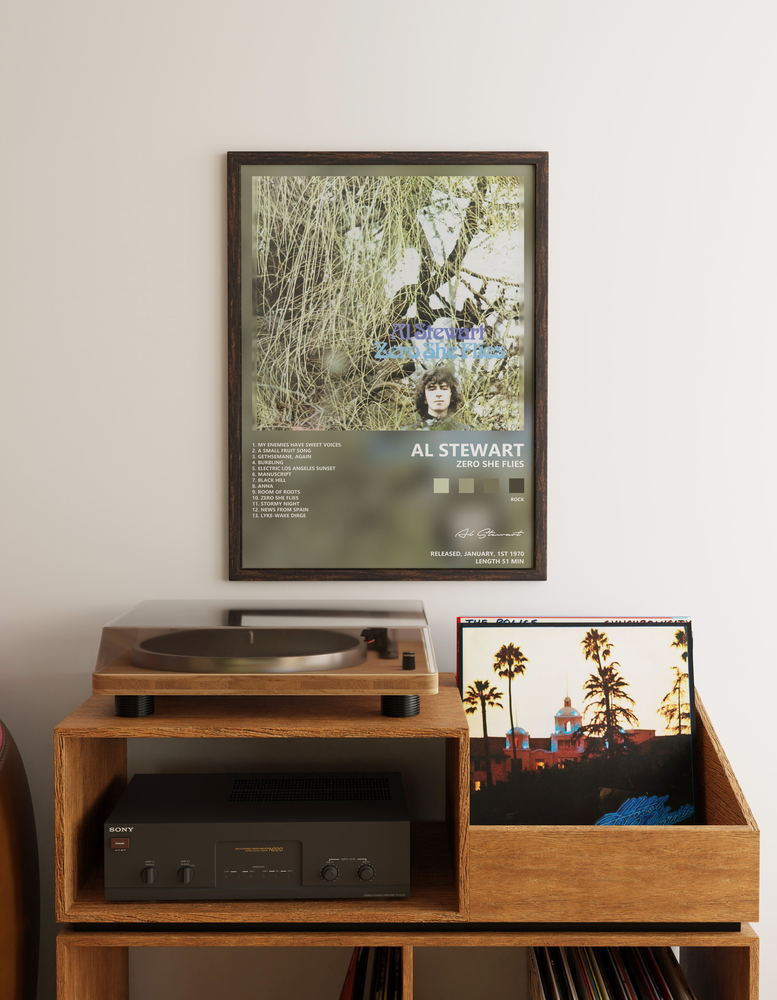 Music poster: Al Stewart - Zero She Flies