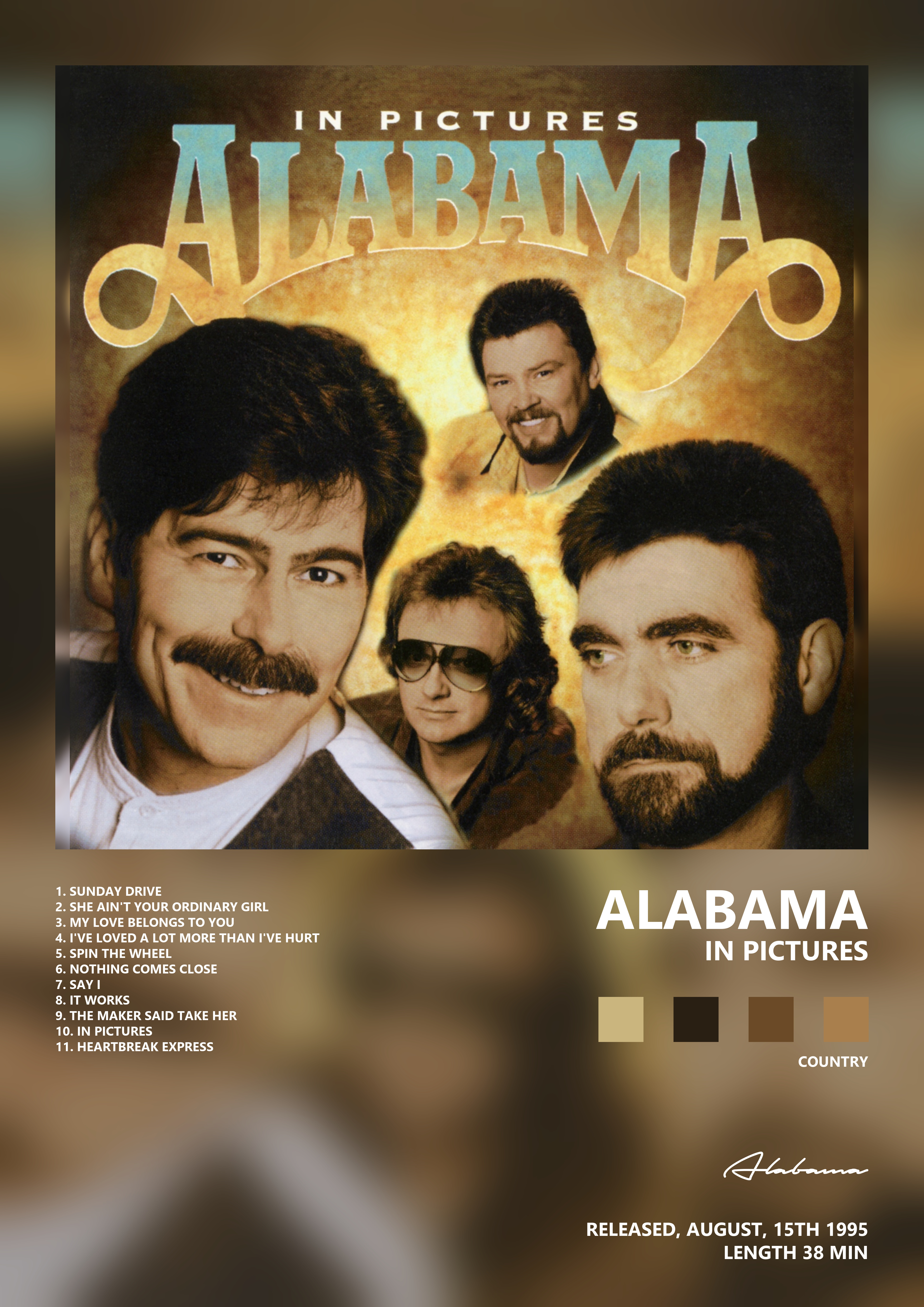 Music poster: Alabama - In Pictures