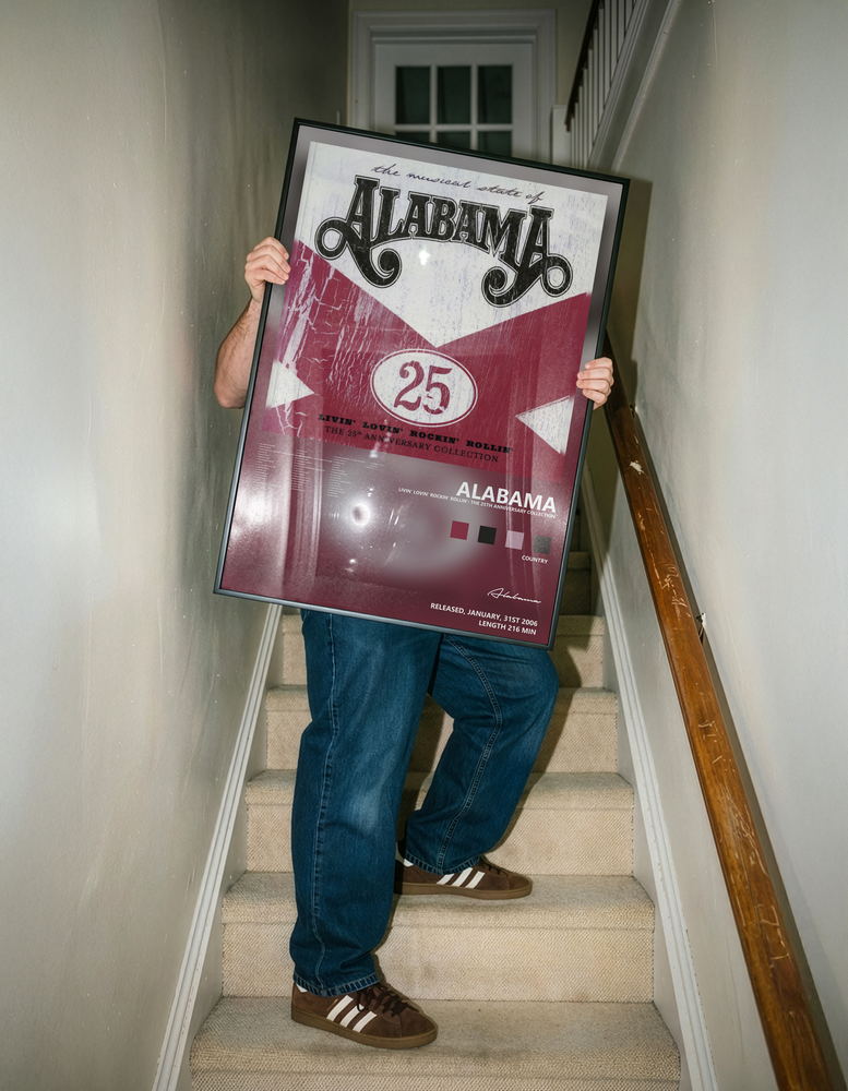 Music poster: Alabama - Livin Lovin Rockin Rollin The 25th Anniversary Collection