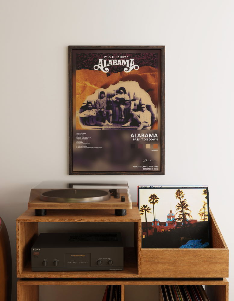 Music poster: Alabama - Pass It On Down