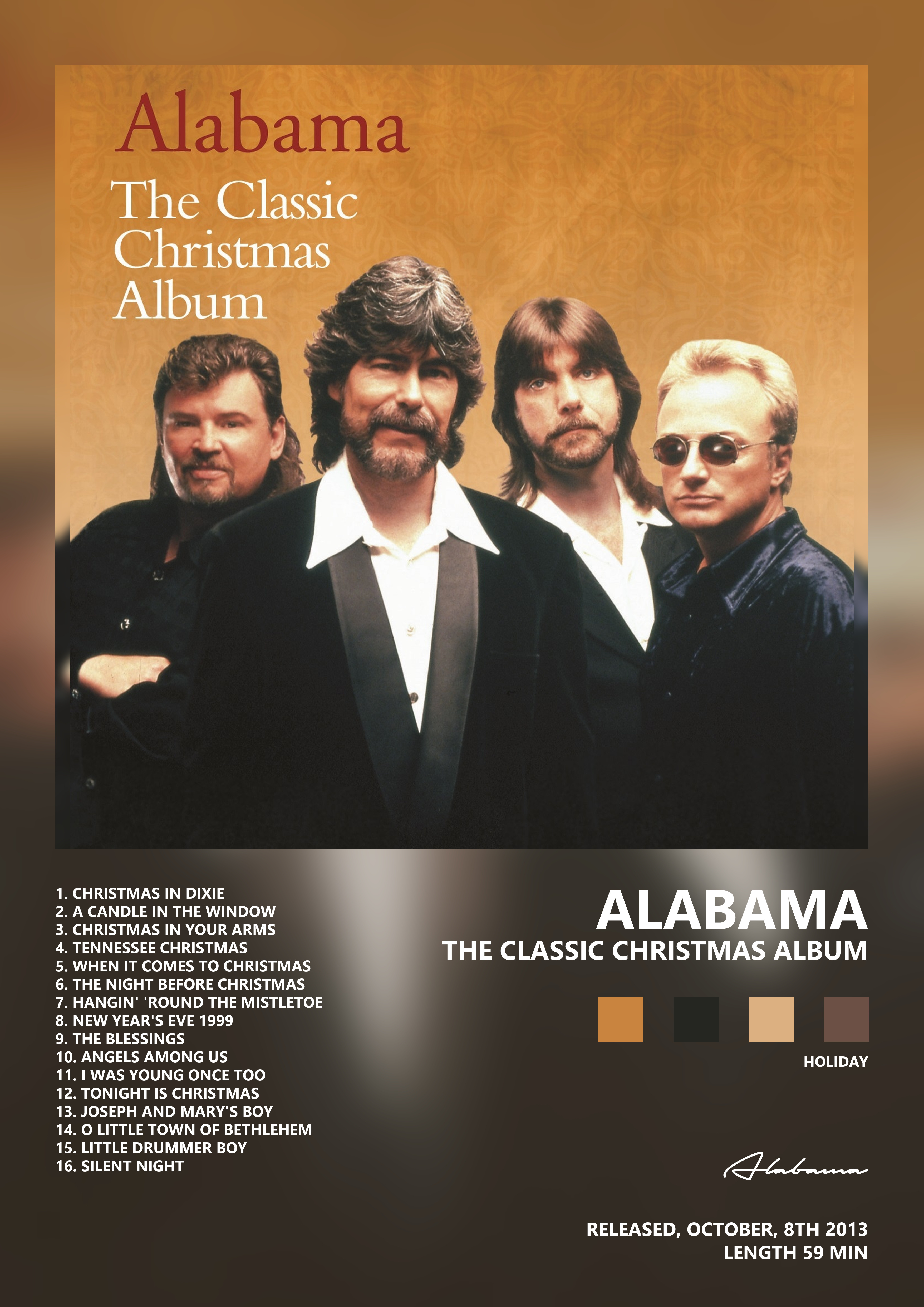 Music poster: Alabama - The Classic Christmas Album