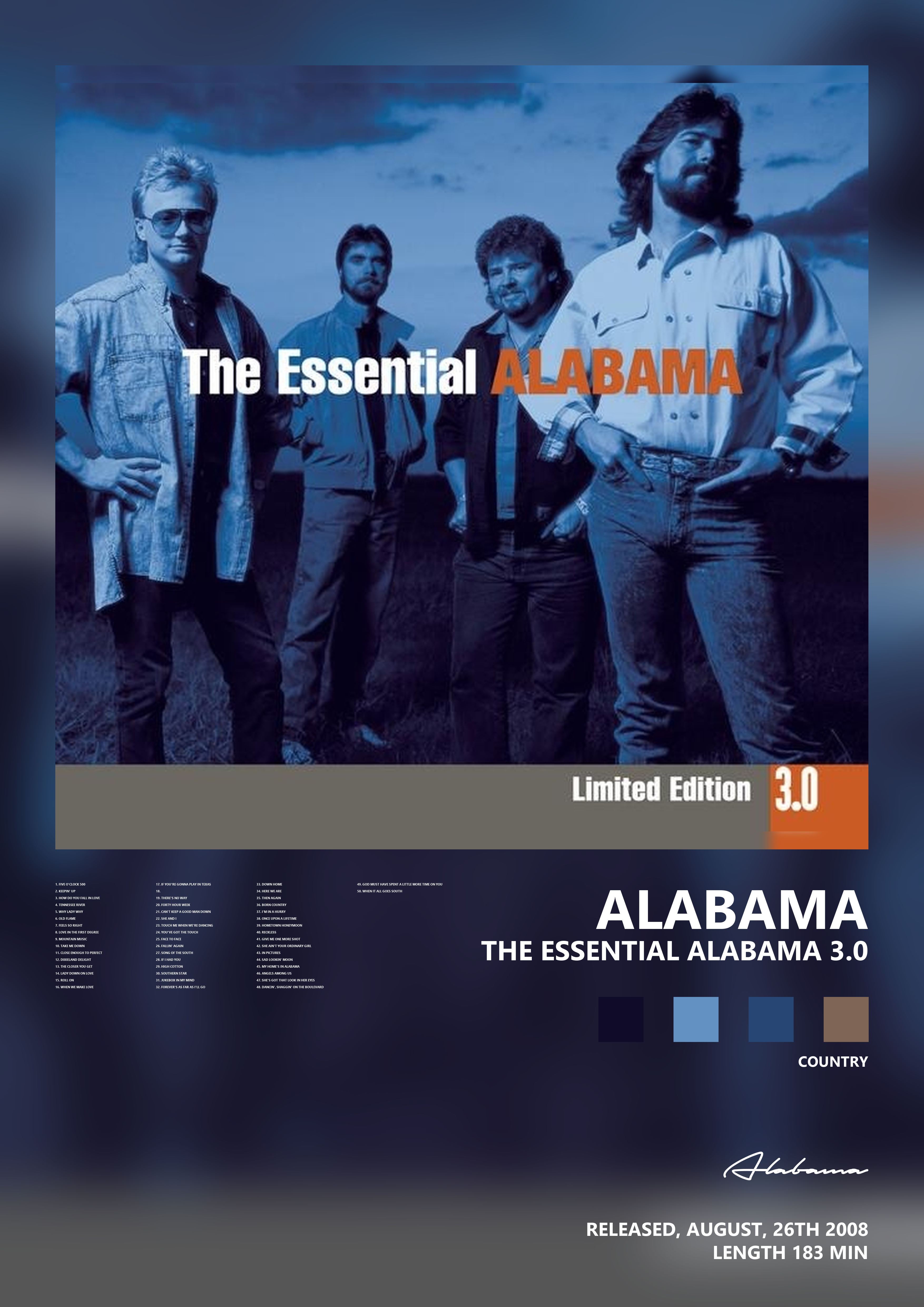 Music poster: Alabama - The Essential Alabama 30