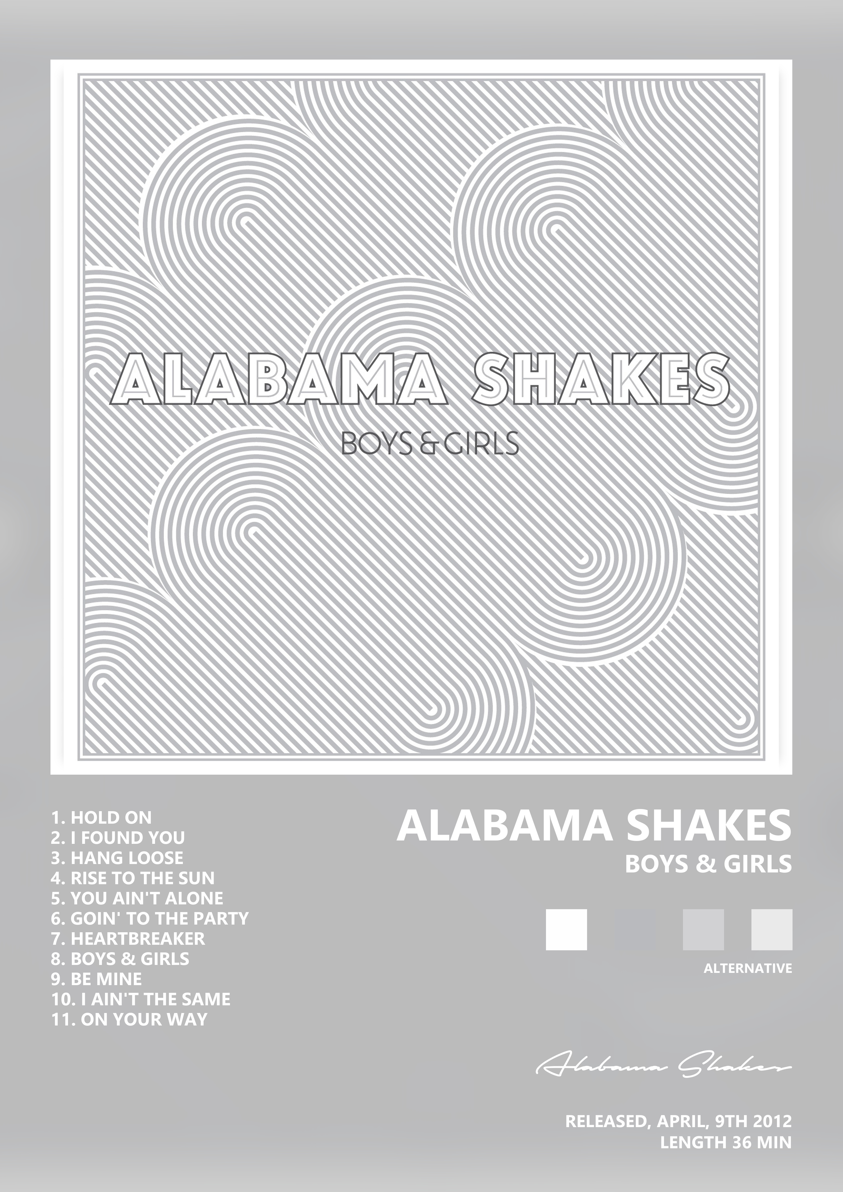 Music poster: Alabama Shakes - Boys Girls