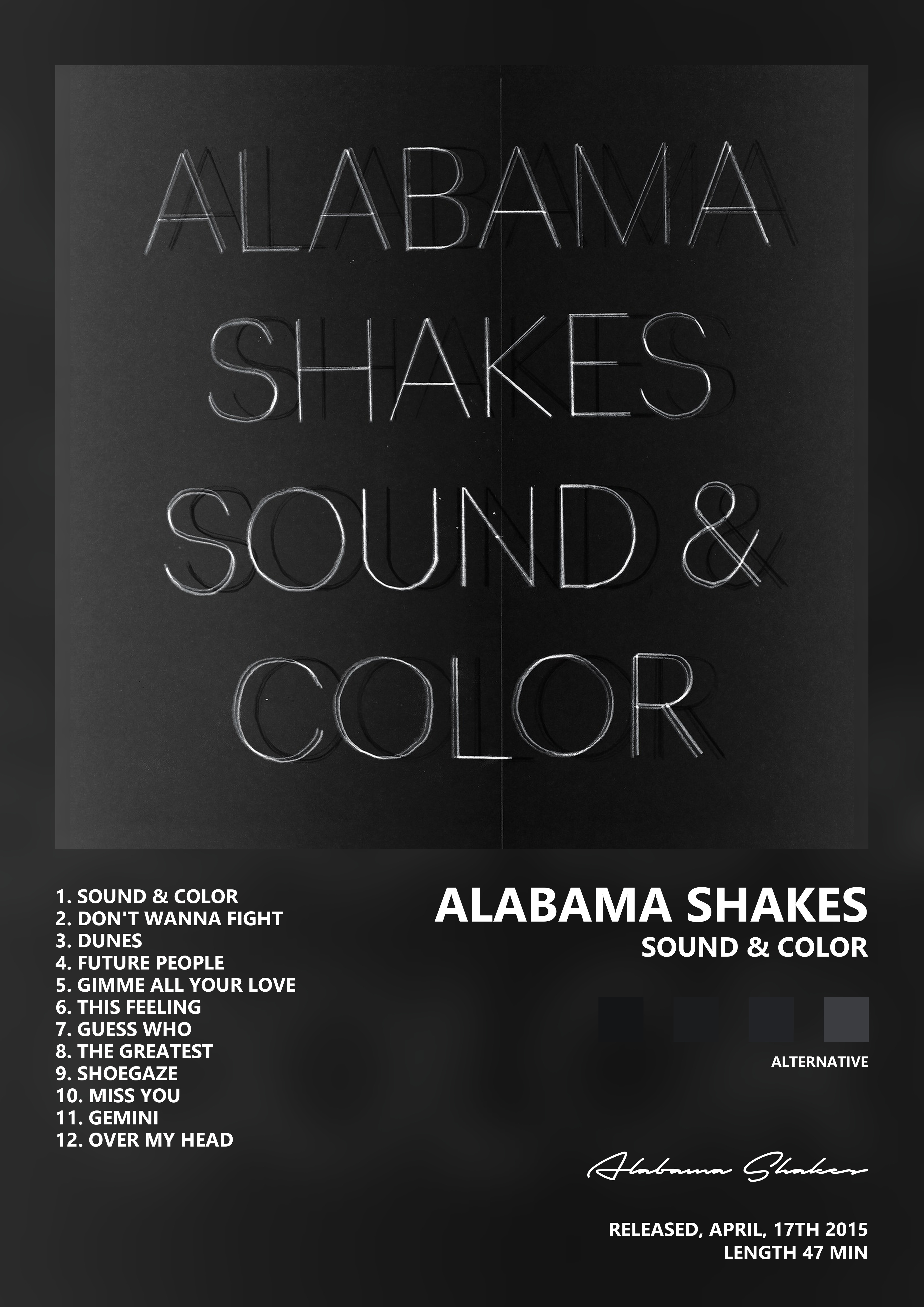 Music poster: Alabama Shakes - Sound Color