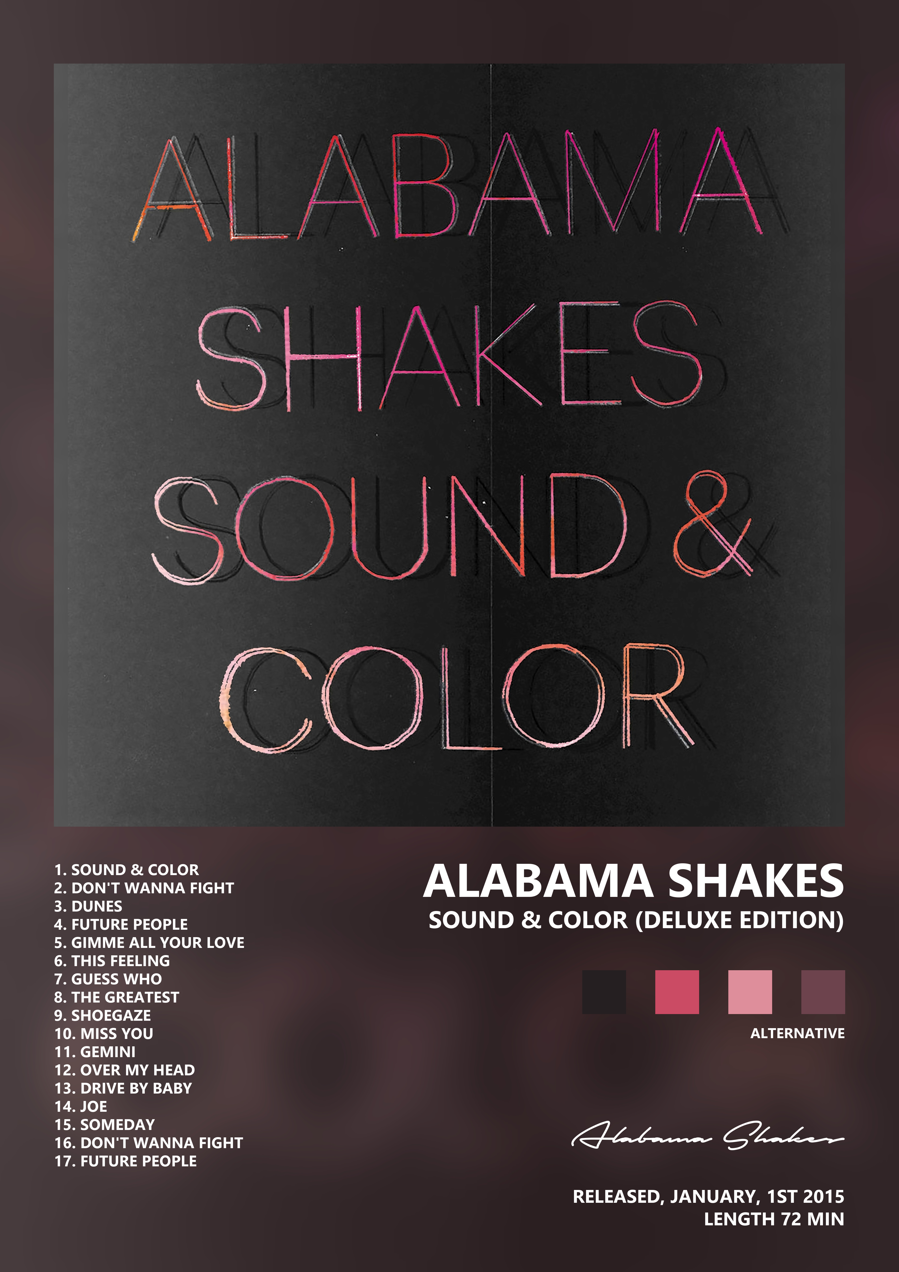 Music poster: Alabama Shakes - Sound Color Deluxe Edition