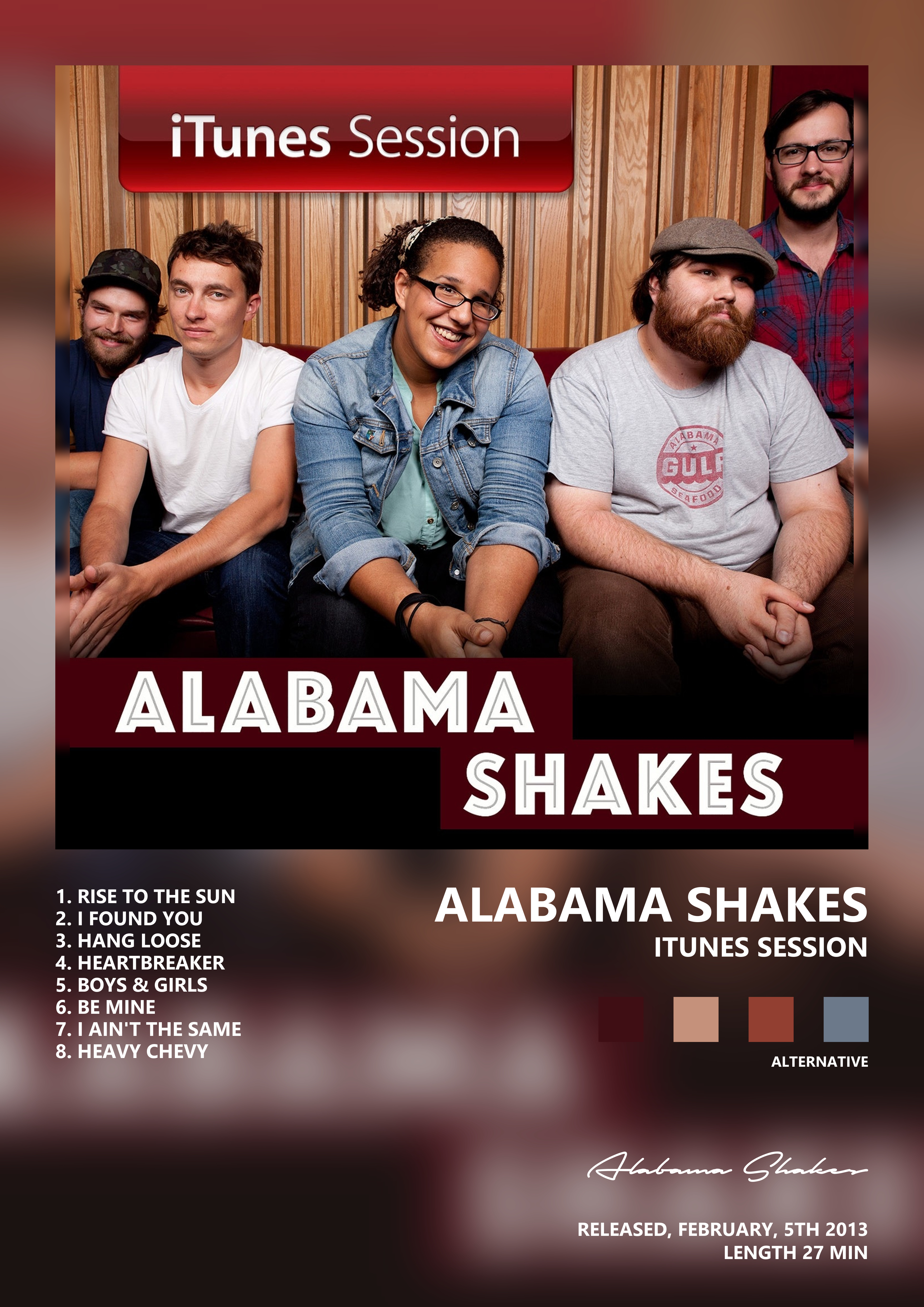 Music poster: Alabama Shakes - iTunes Session