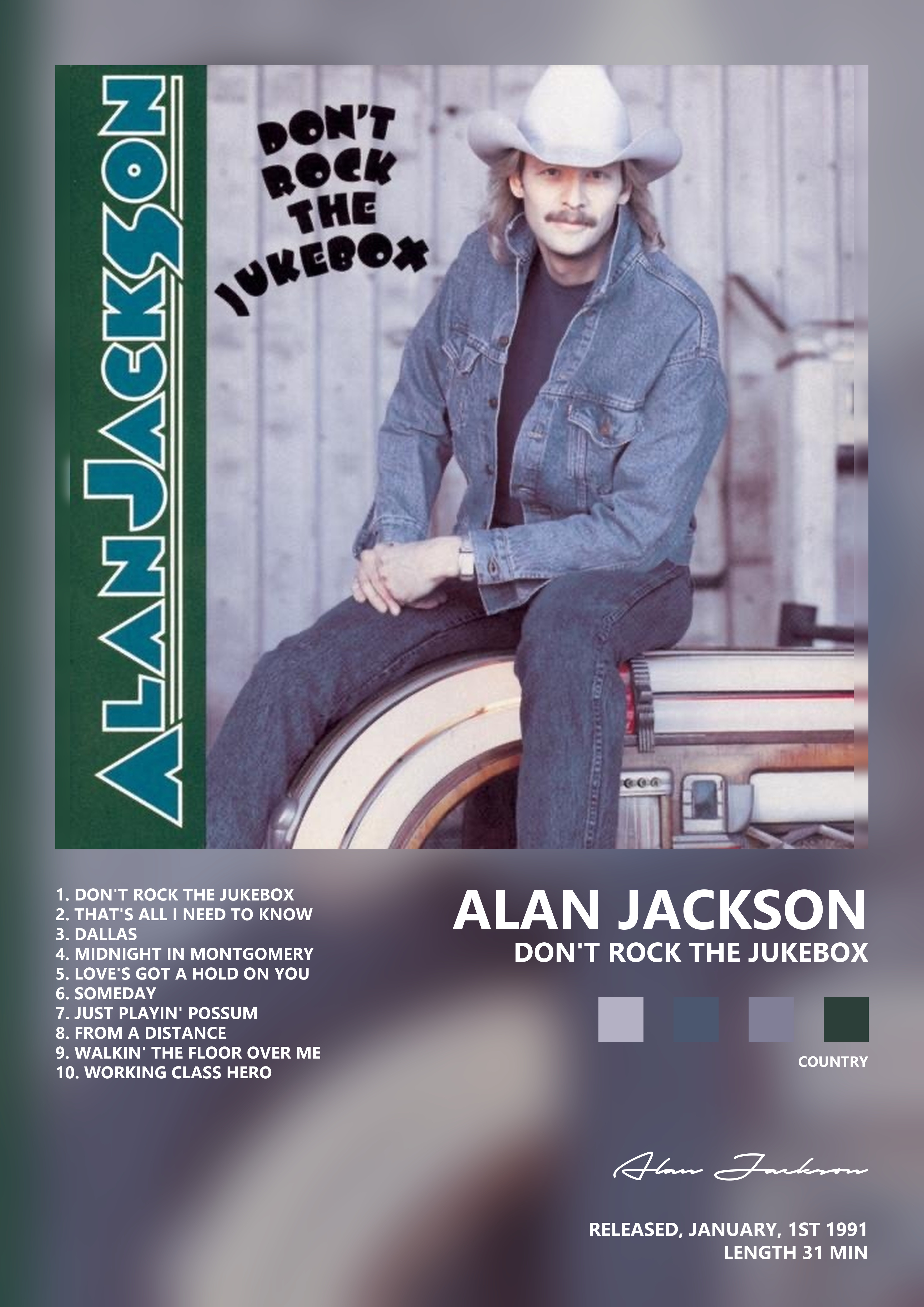 Music poster: Alan Jackson - Dont Rock the Jukebox