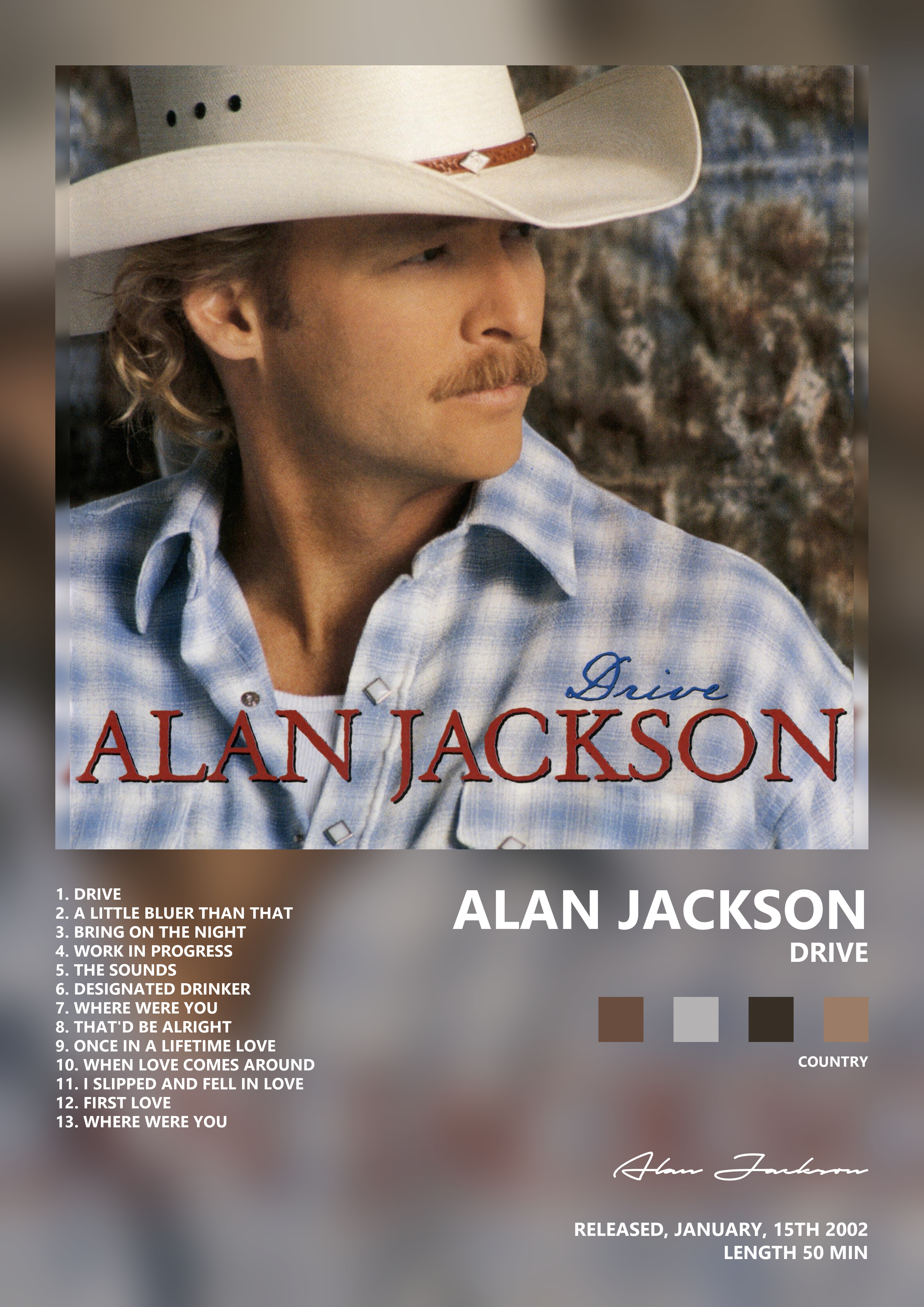 Music poster: Alan Jackson - Drive