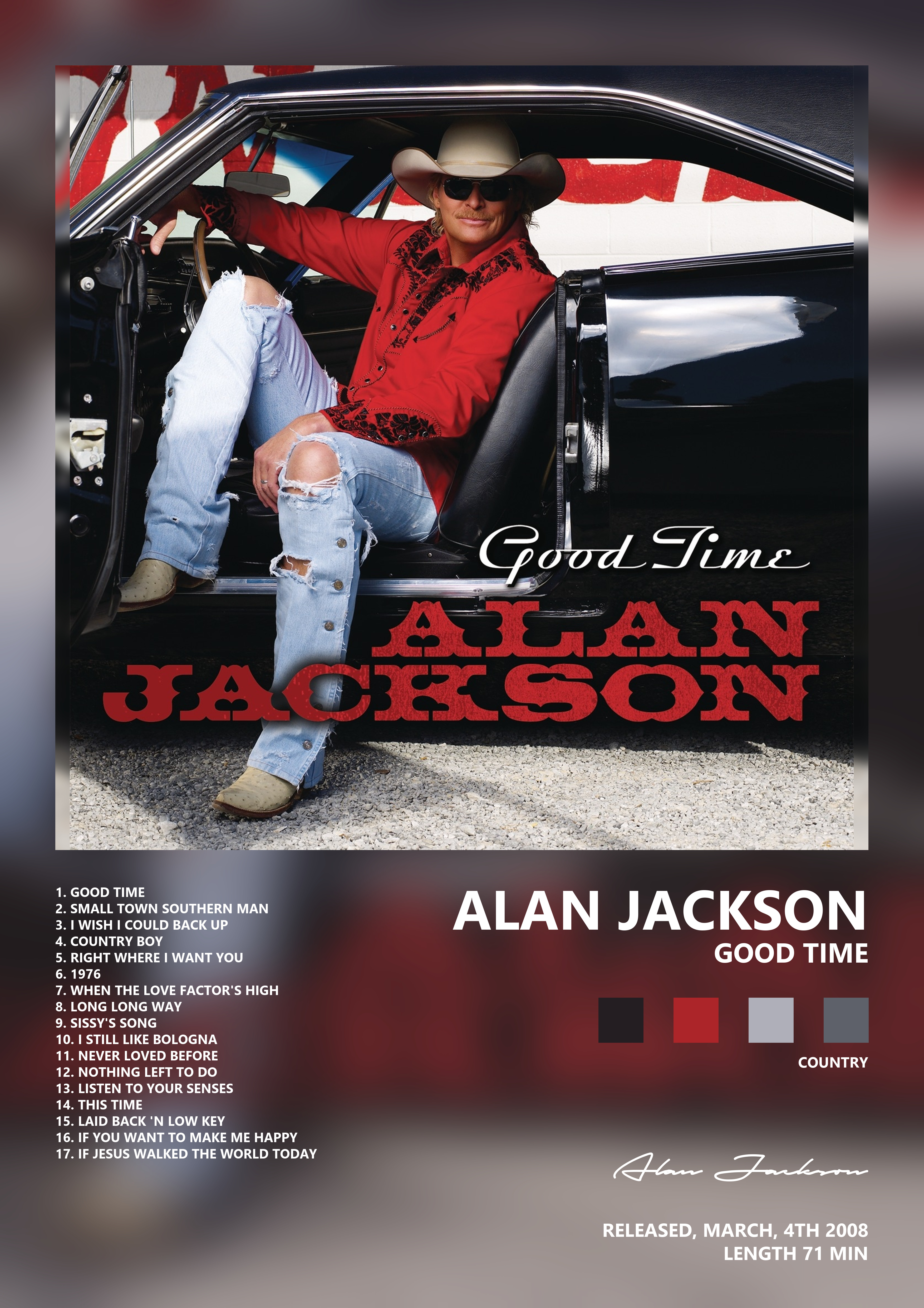 Music poster: Alan Jackson - Good Time