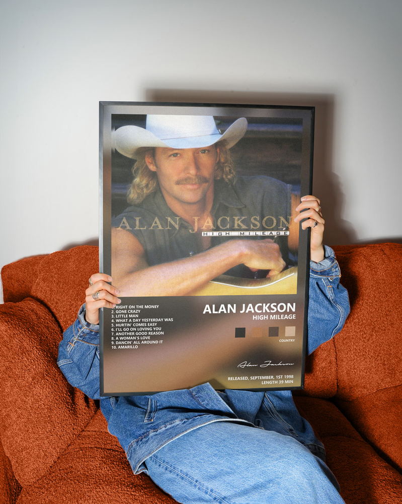 Music poster: Alan Jackson - High Mileage