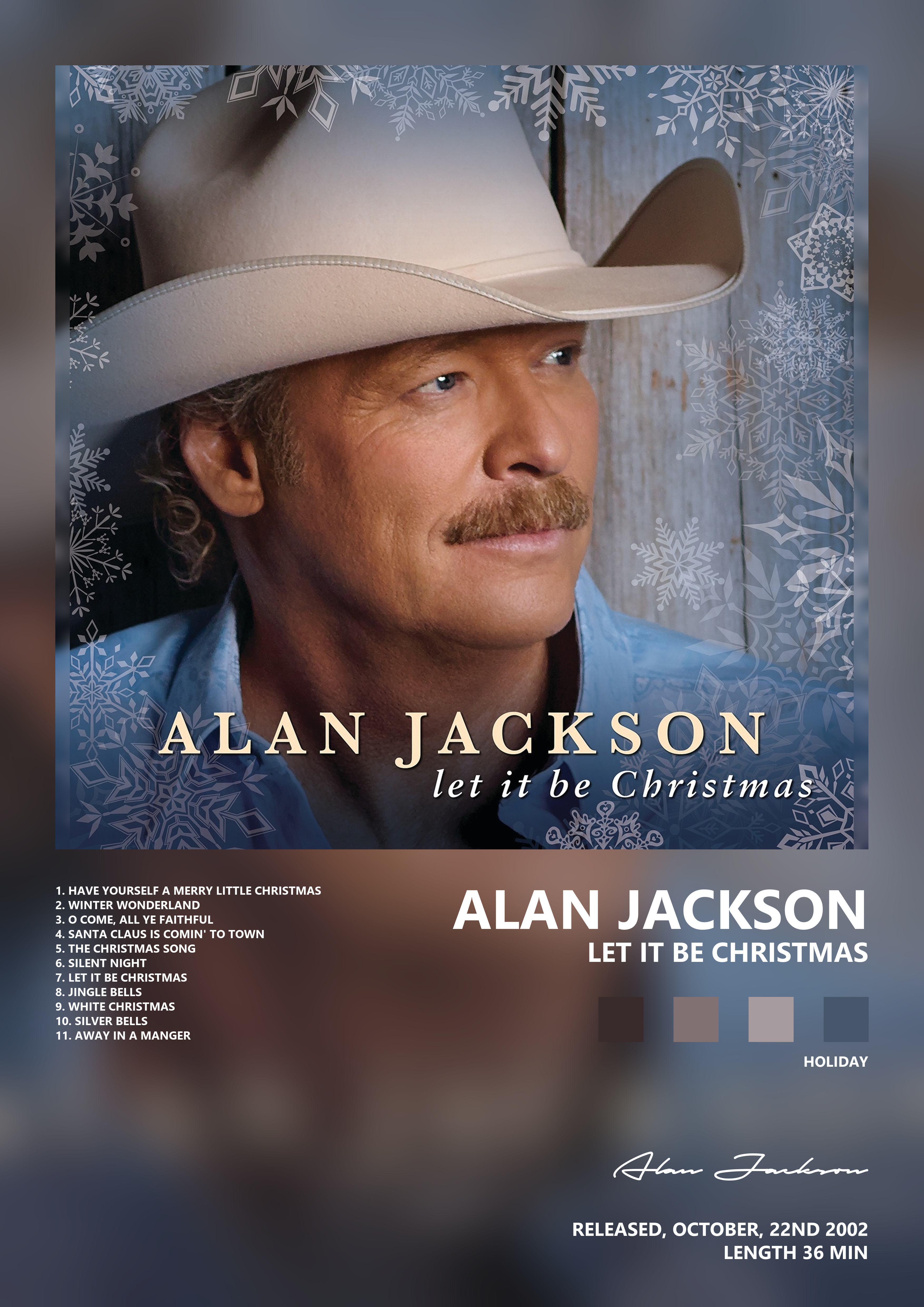 Music poster: Alan Jackson - Let It Be Christmas