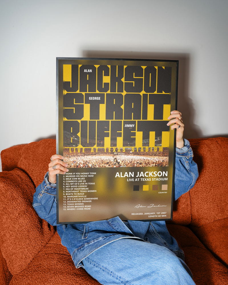 Music poster: Alan Jackson - Live At Texas Stadium
