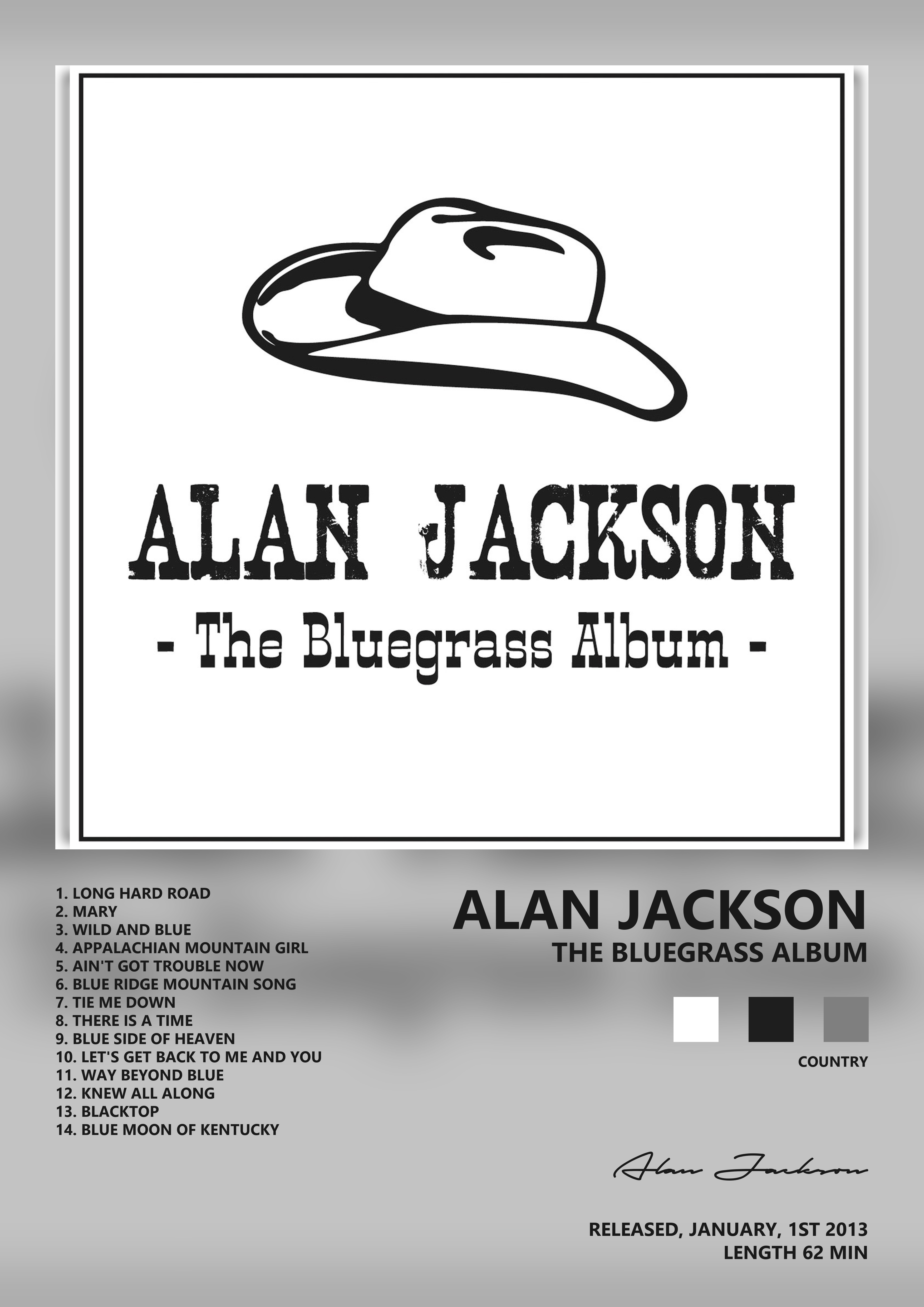 Music poster: Alan Jackson - The Bluegrass Album