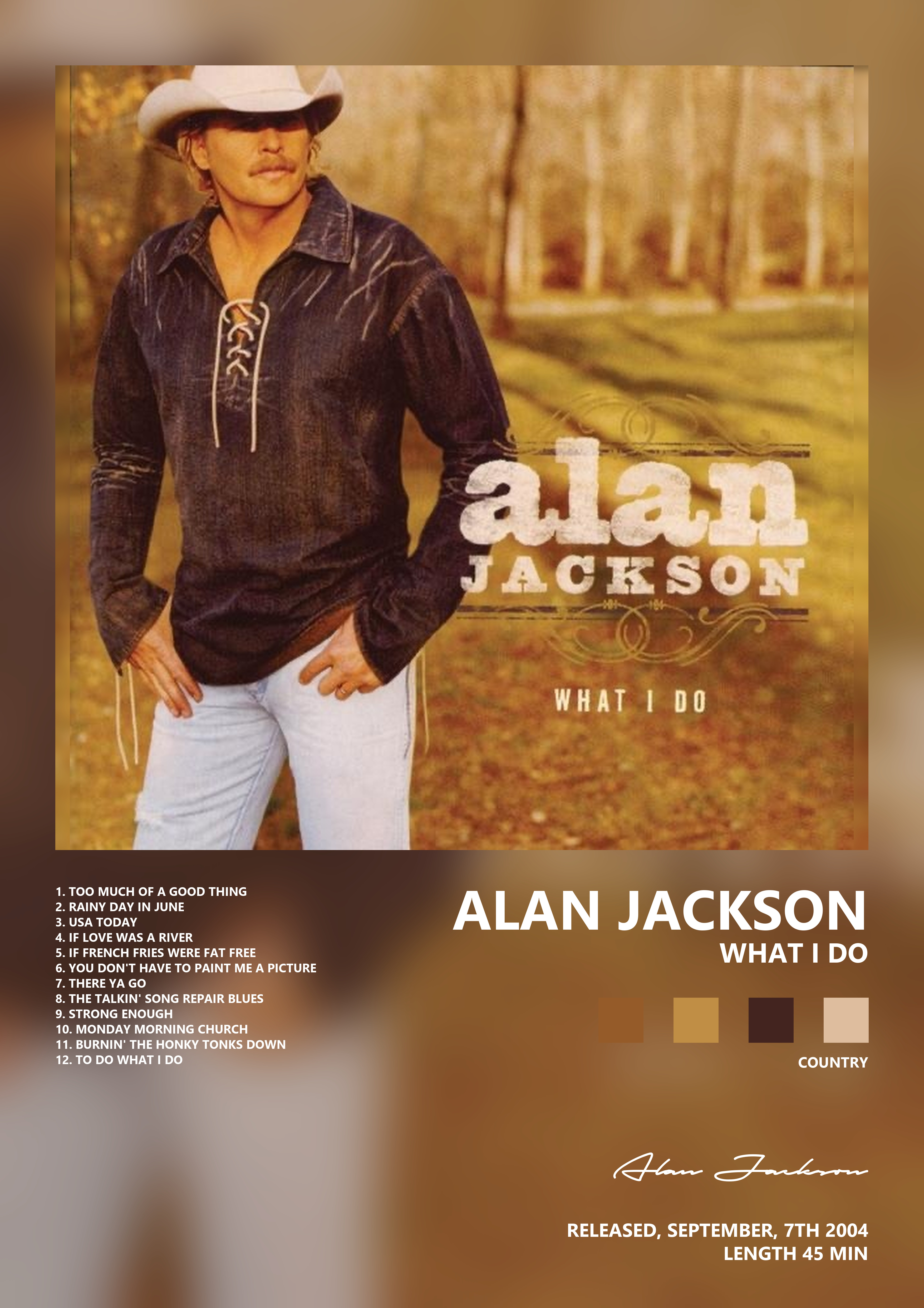 Music poster: Alan Jackson - What I Do