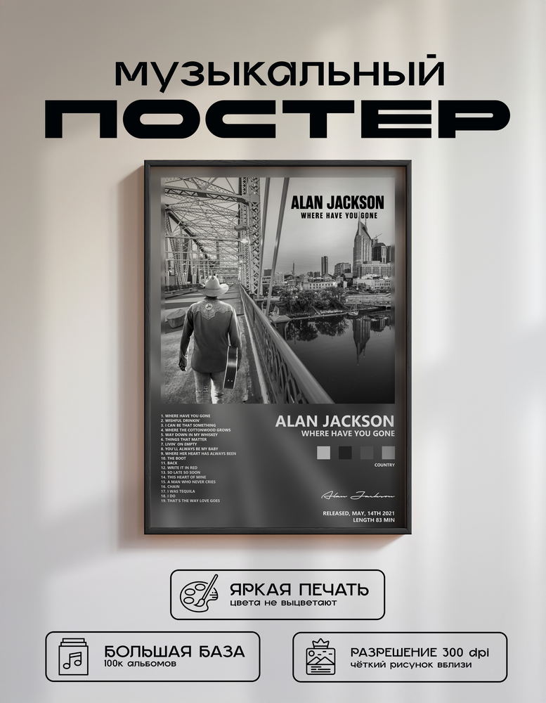 Music poster: Alan Jackson - Where Have You Gone