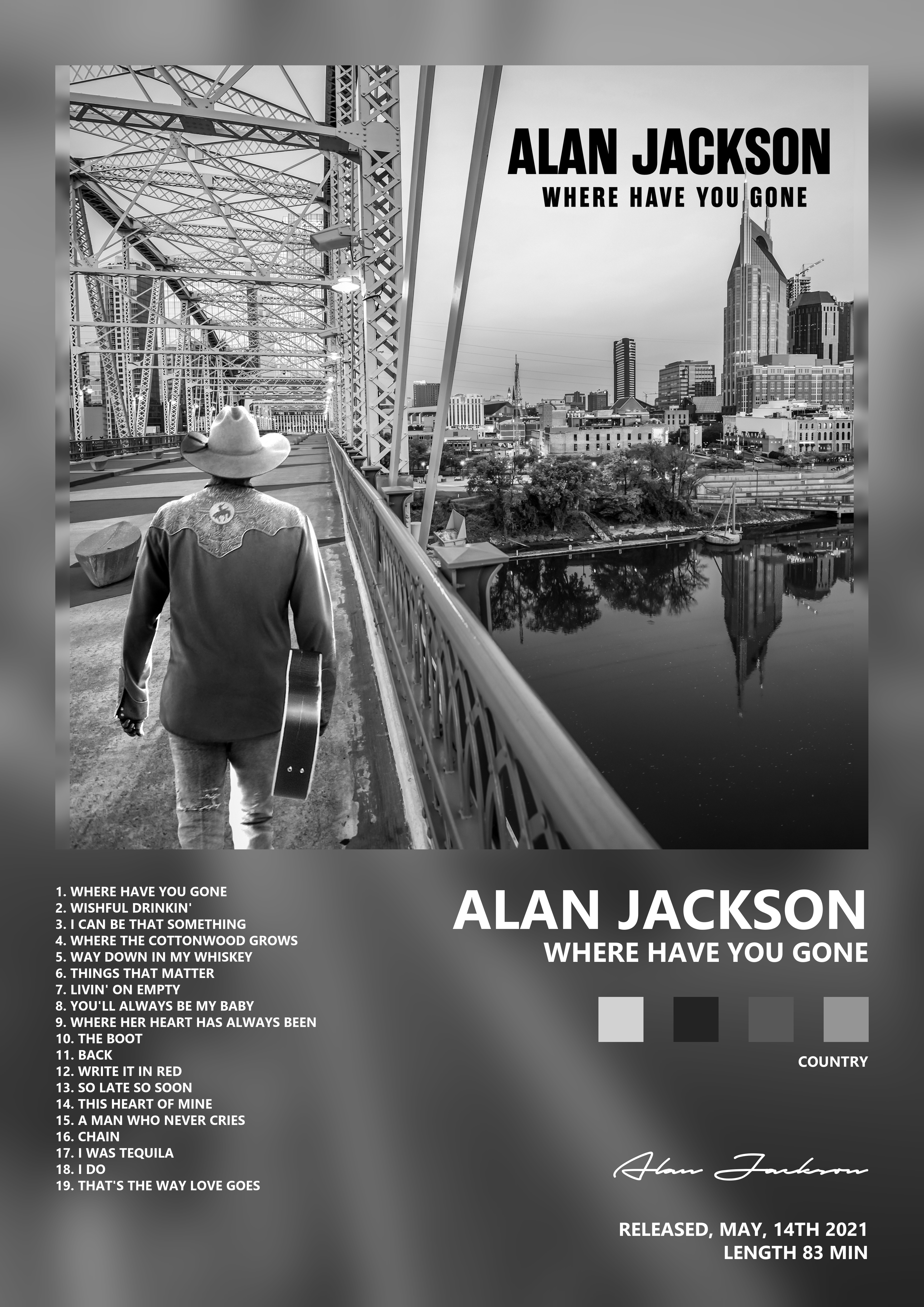 Music poster: Alan Jackson - Where Have You Gone