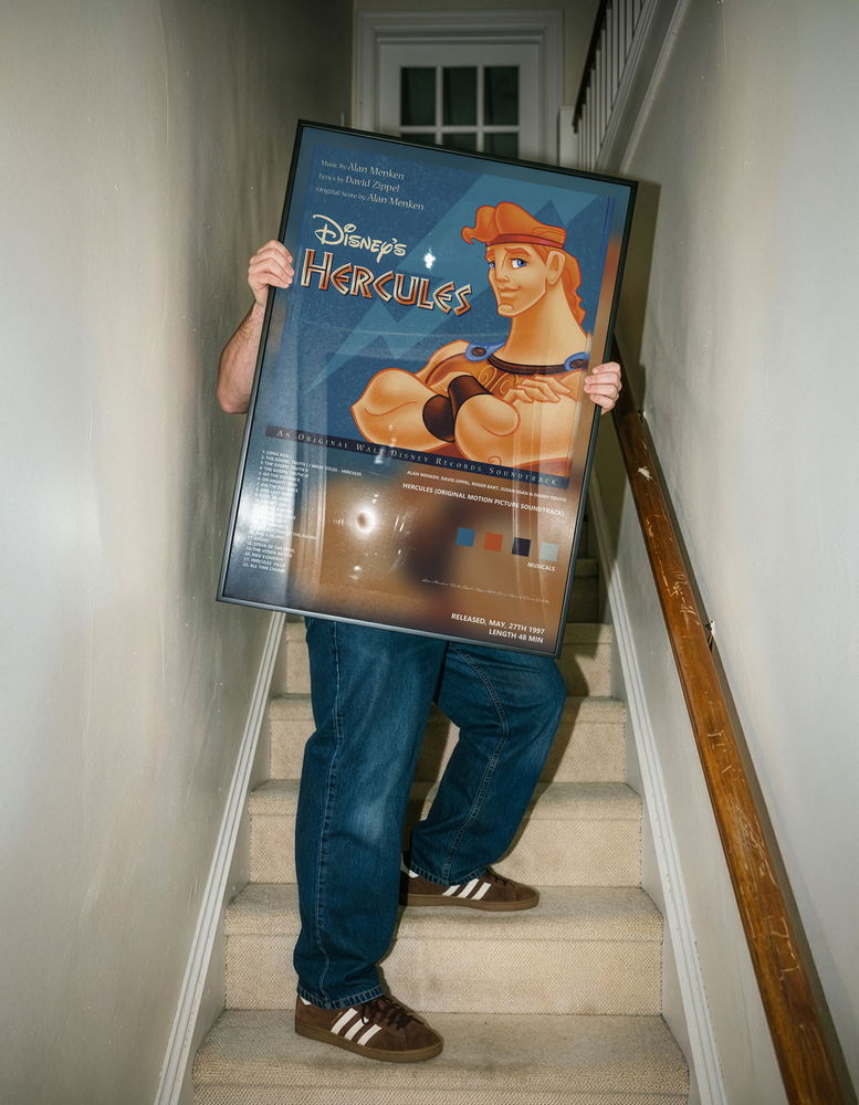 Music poster: Alan Menken David Zippel Roger Bart Susan Egan Danny DeVito - Hercules Original Motion Picture Soundtrack