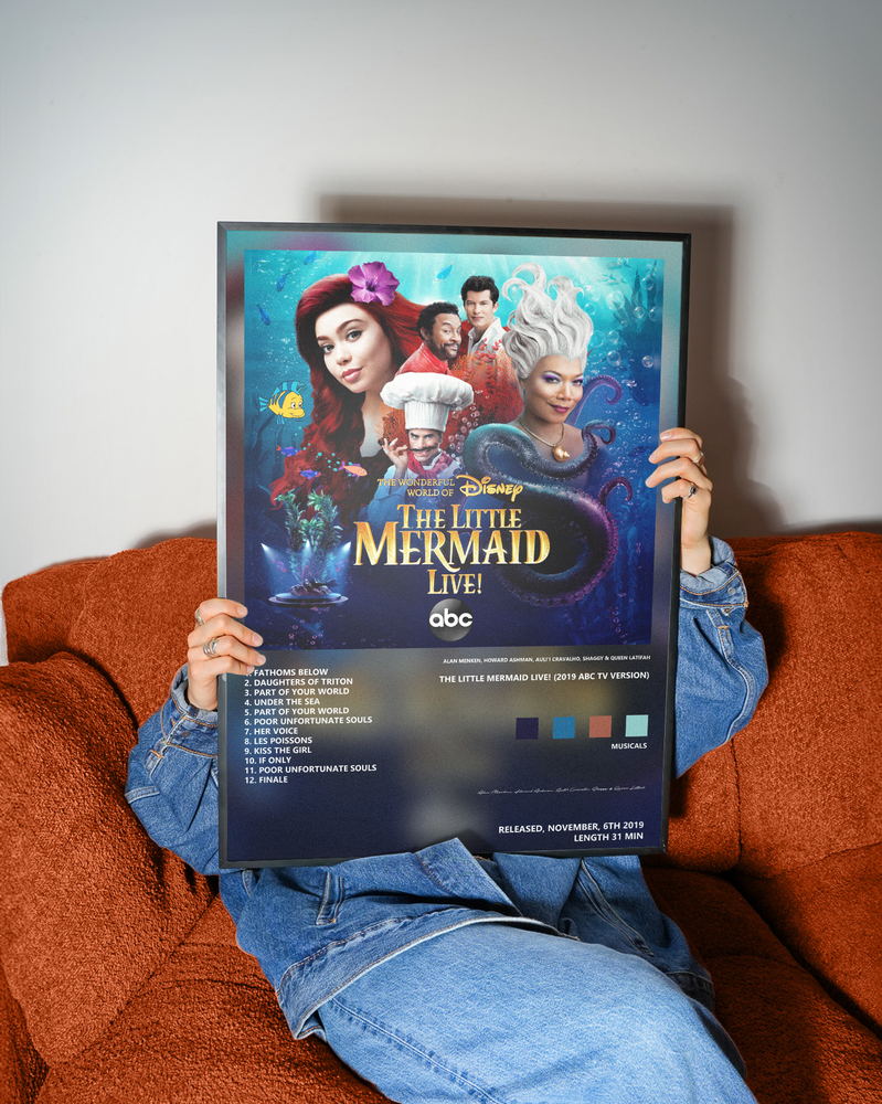 Music poster: Alan Menken Howard Ashman Aulii Cravalho Shaggy Queen Latifah - The Little Mermaid Live 2019 ABC TV Version