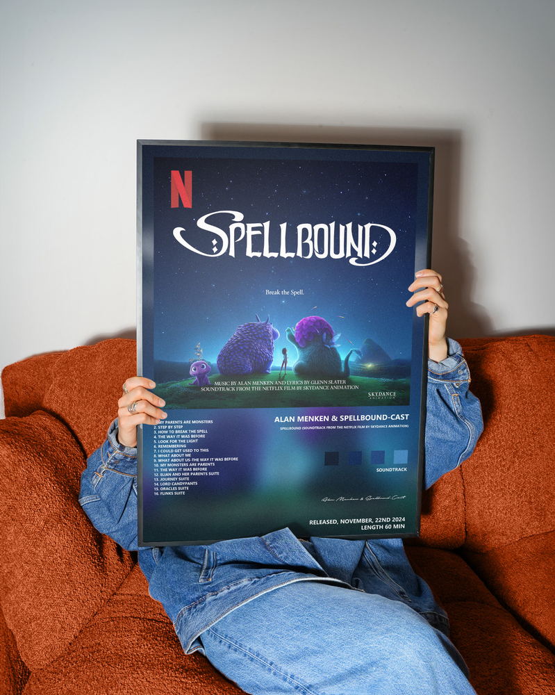 Music poster: Alan Menken Spellbound-Cast - Spellbound Soundtrack from the Netflix Film by Skydance Animation