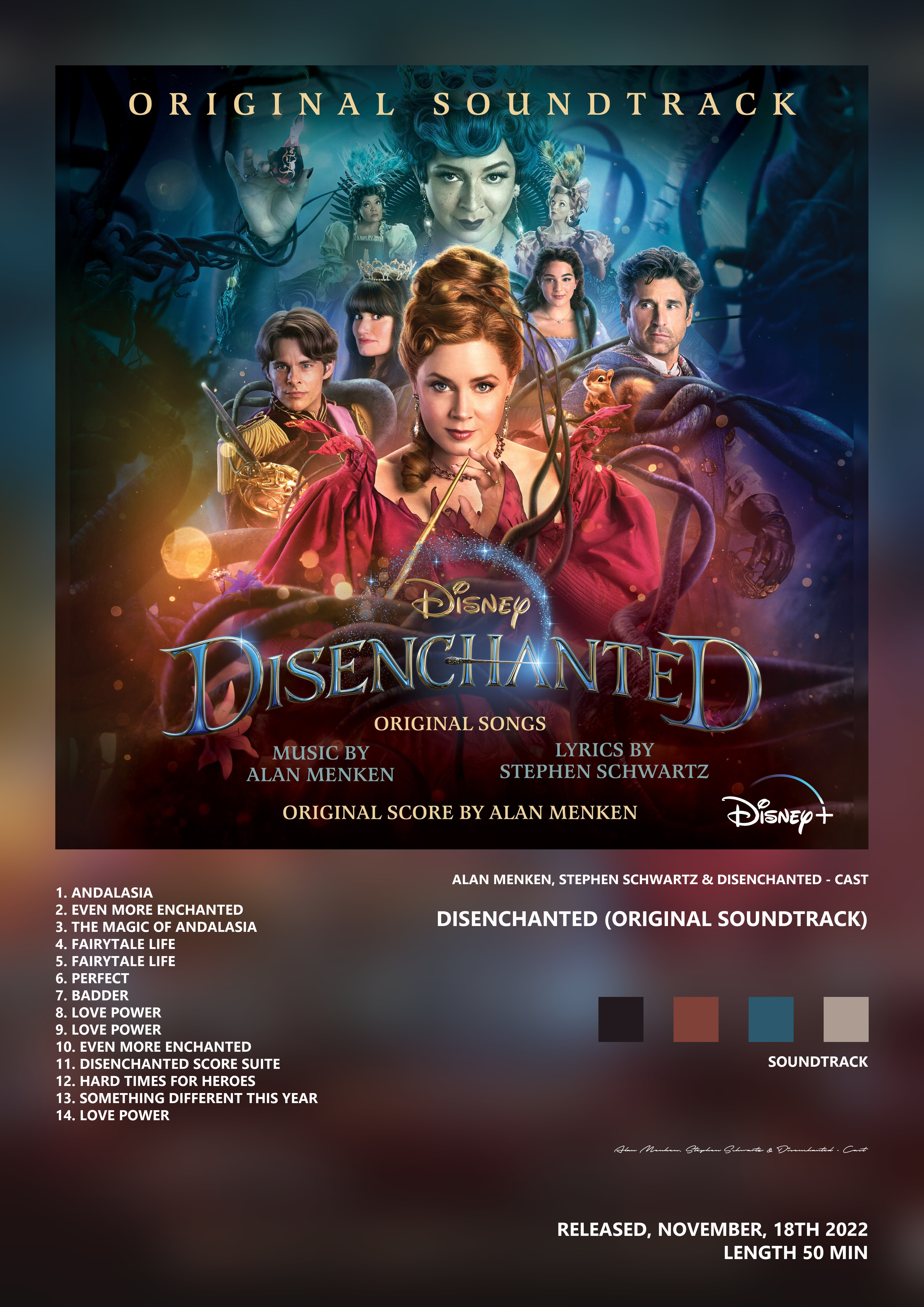 Music poster: Alan Menken Stephen Schwartz Disenchanted - Cast - Disenchanted Original Soundtrack
