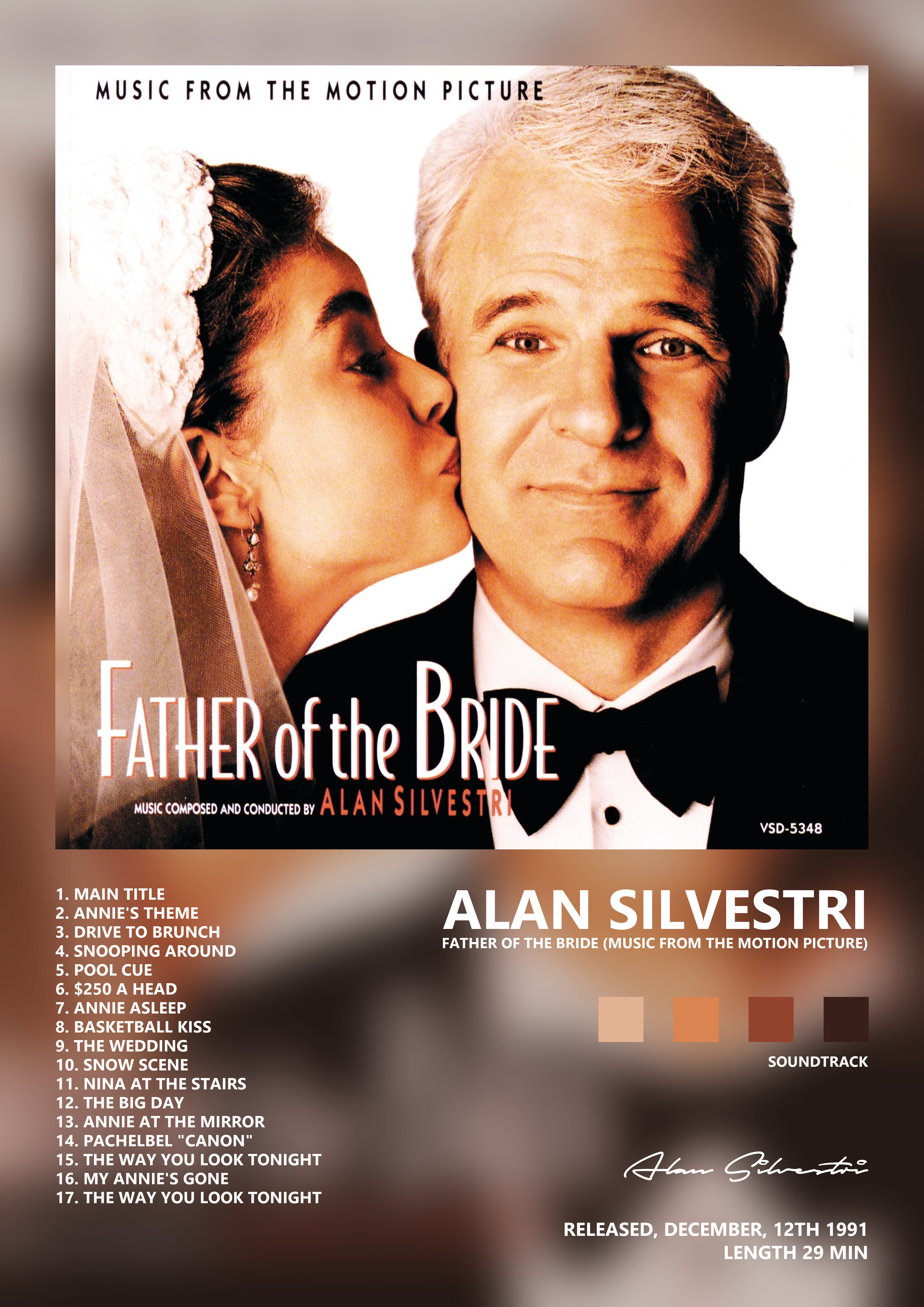 Music poster: Alan Silvestri - Father of the Bride Music from the Motion Picture
