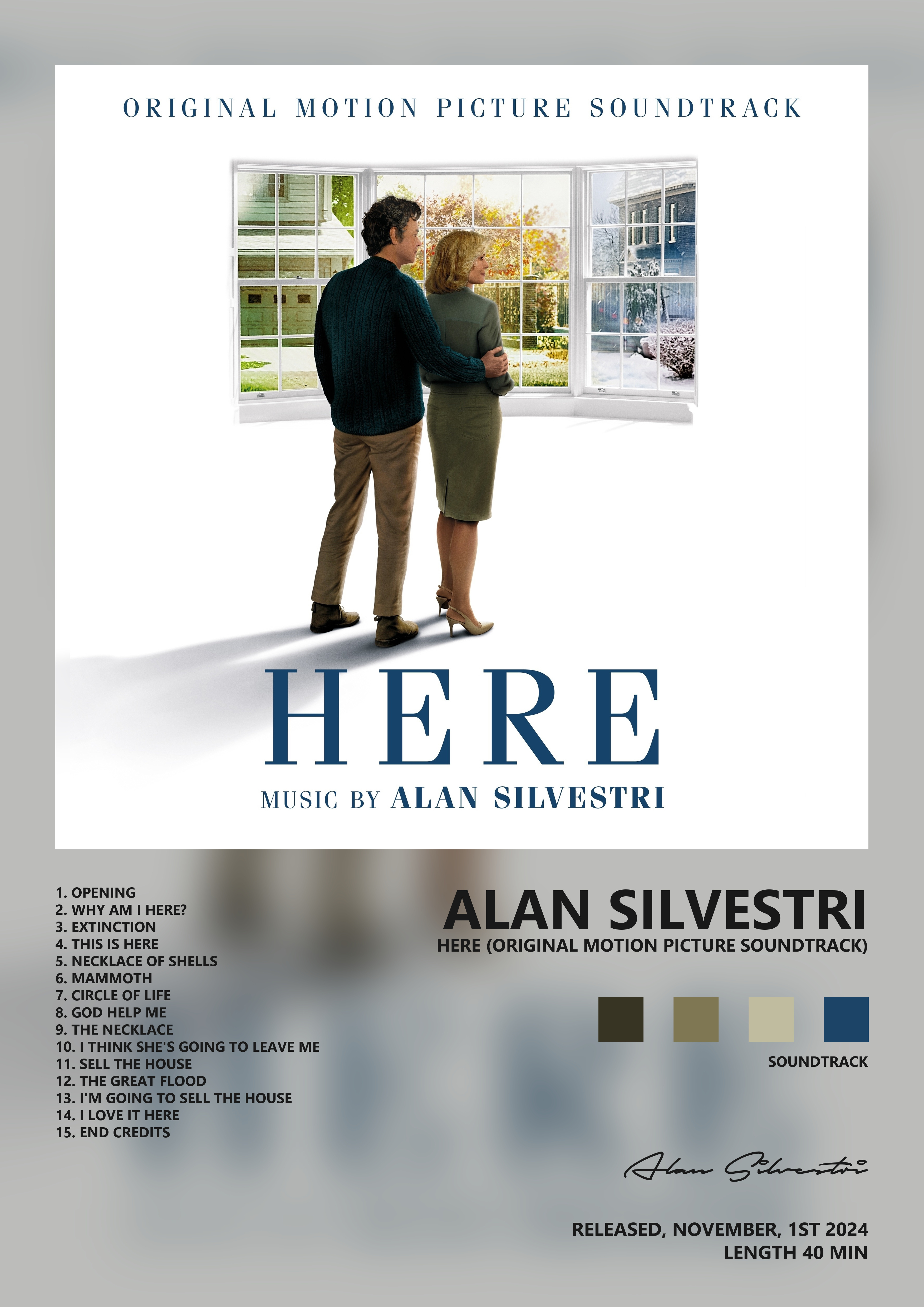 Music poster: Alan Silvestri - Here Original Motion Picture Soundtrack