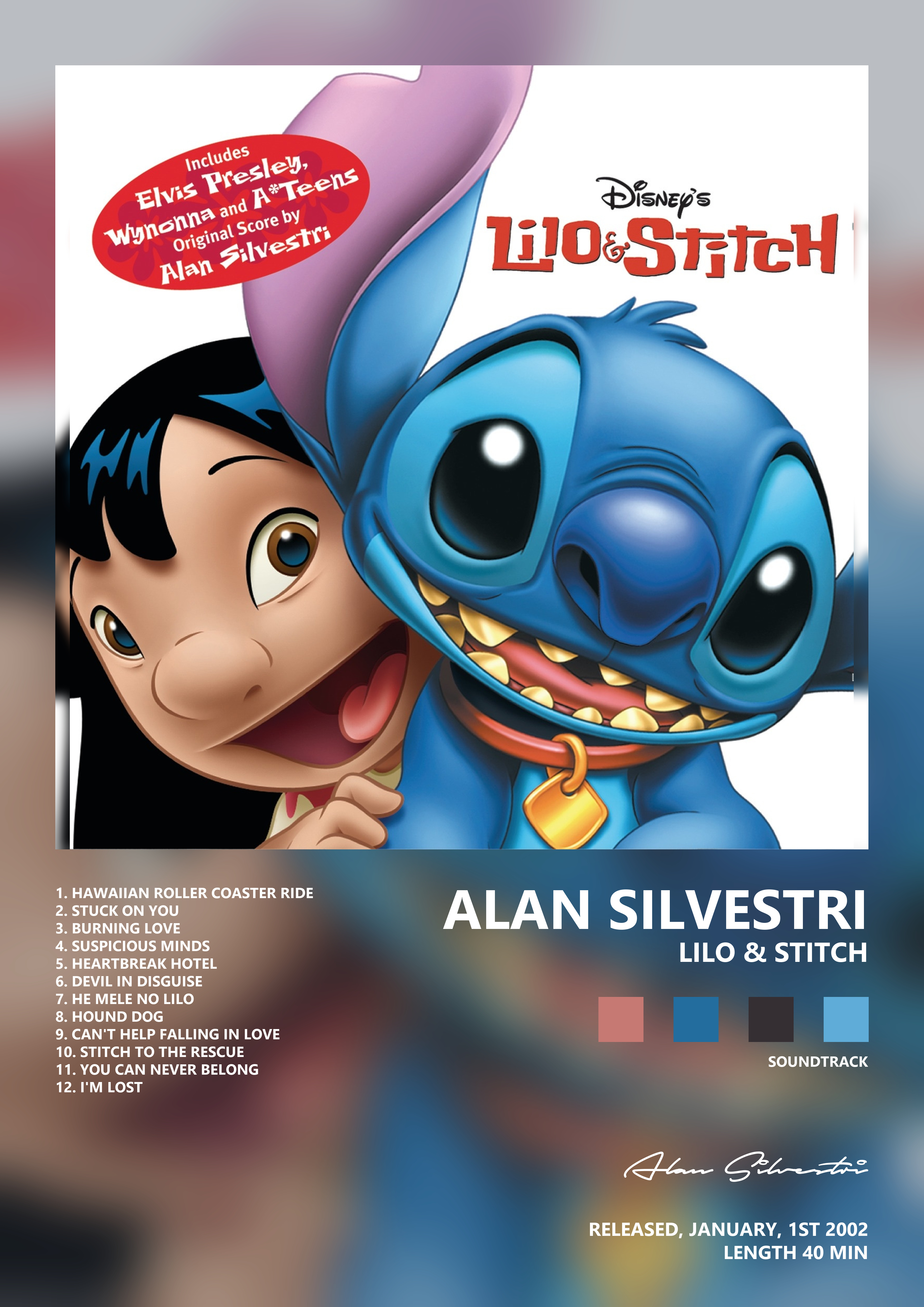 Music poster: Alan Silvestri - Lilo Stitch