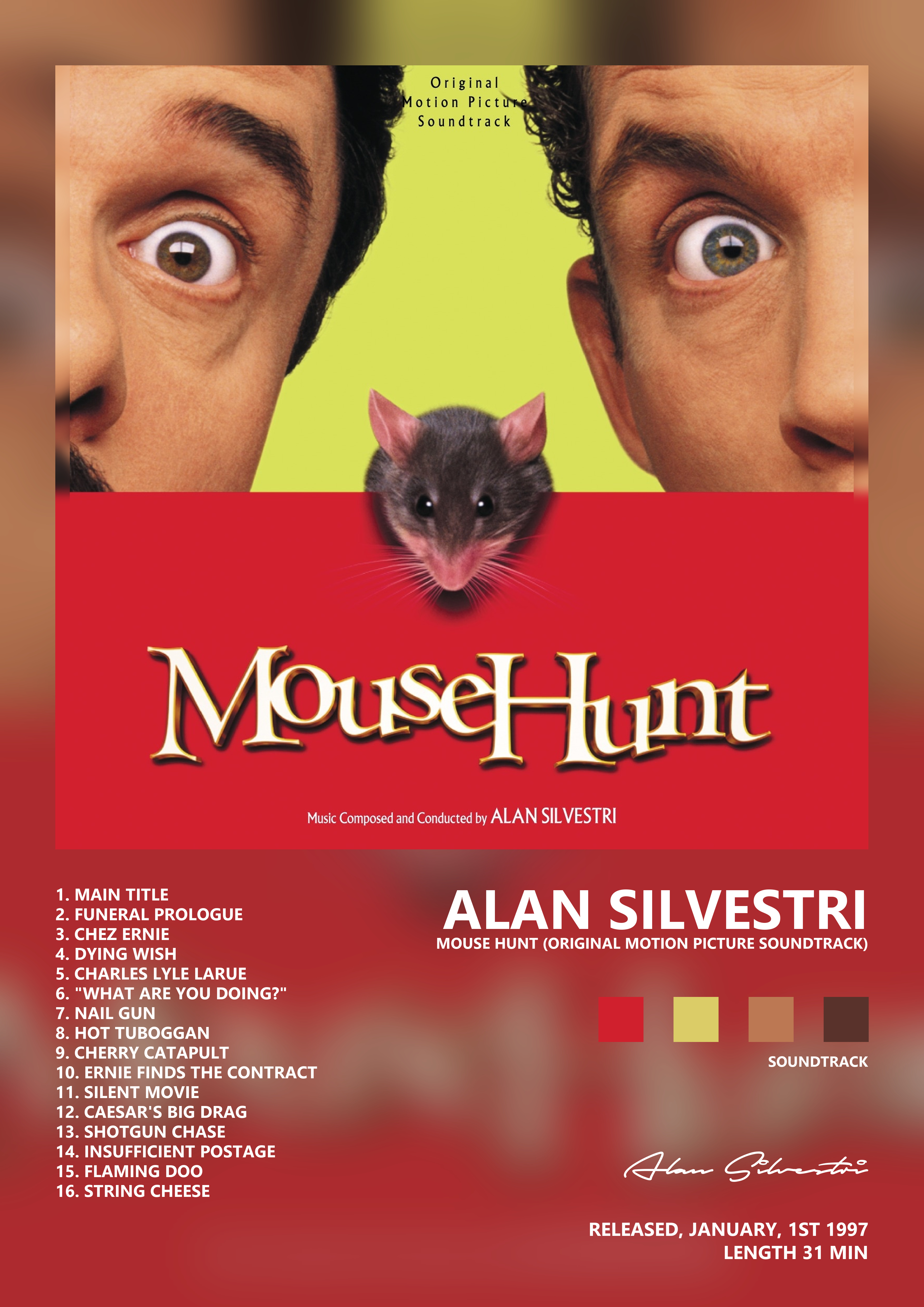 Music poster: Alan Silvestri - Mouse Hunt Original Motion Picture Soundtrack
