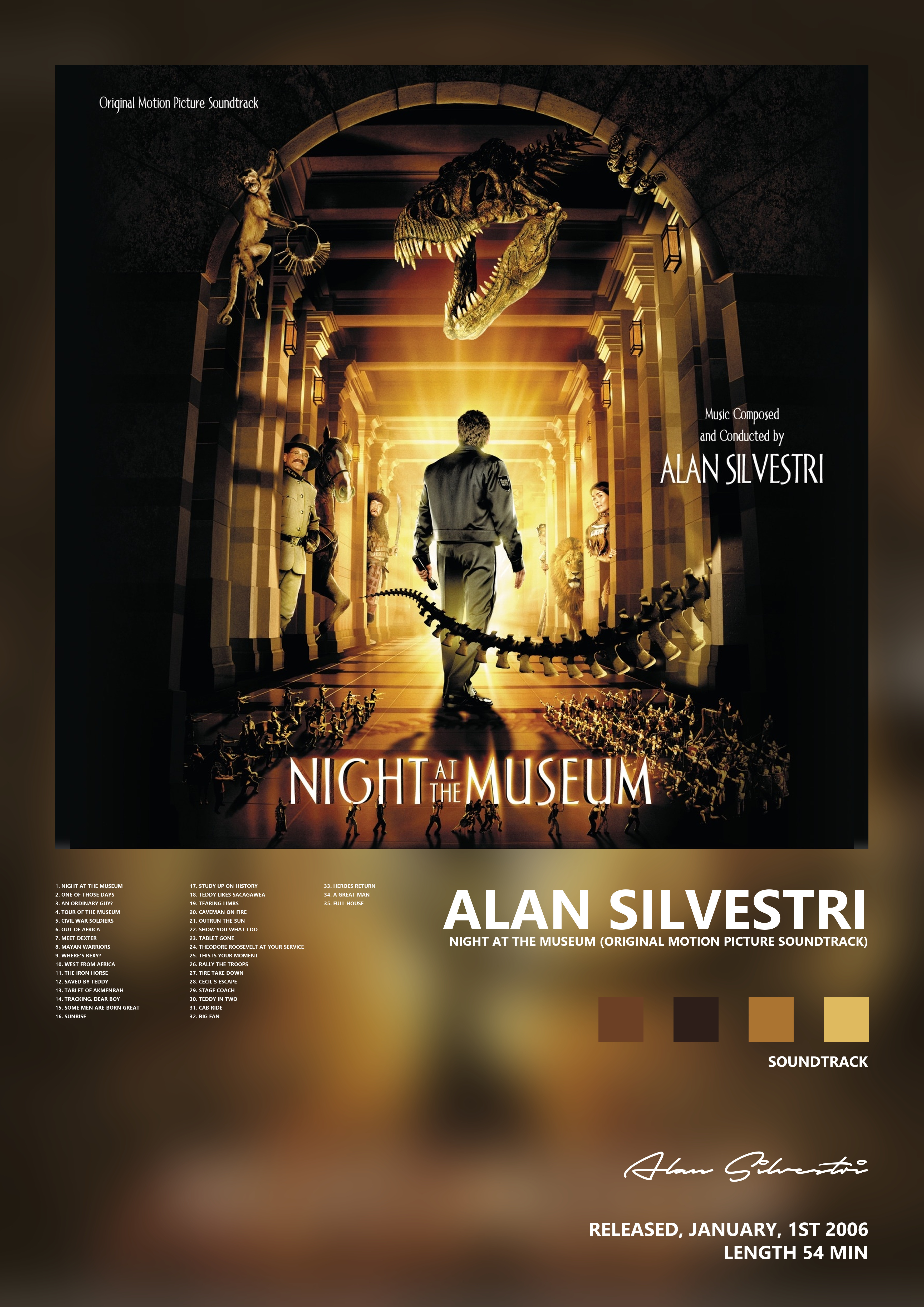 Music poster: Alan Silvestri - Night At the Museum Original Motion Picture Soundtrack