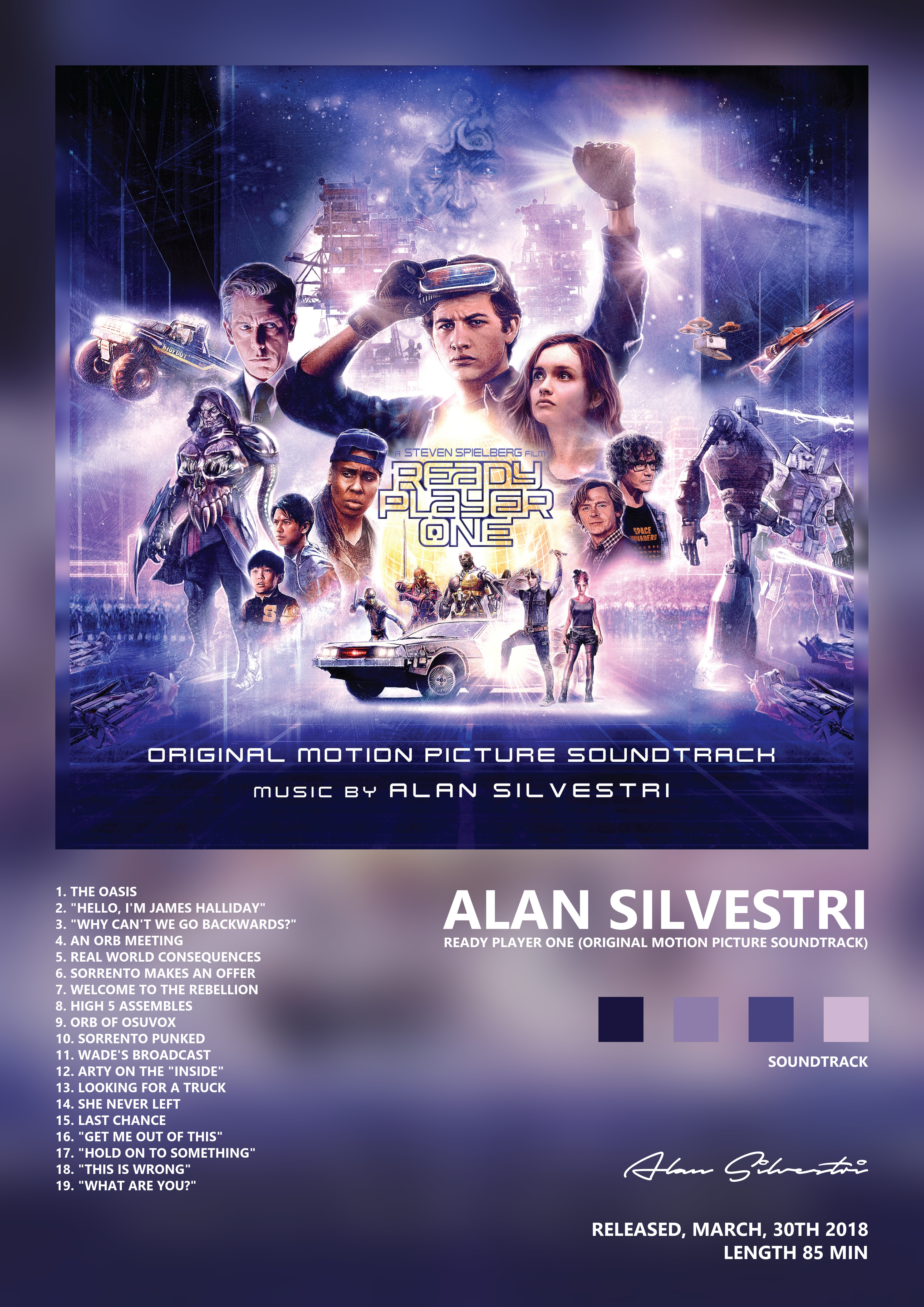 Music poster: Alan Silvestri - Ready Player One Original Motion Picture Soundtrack